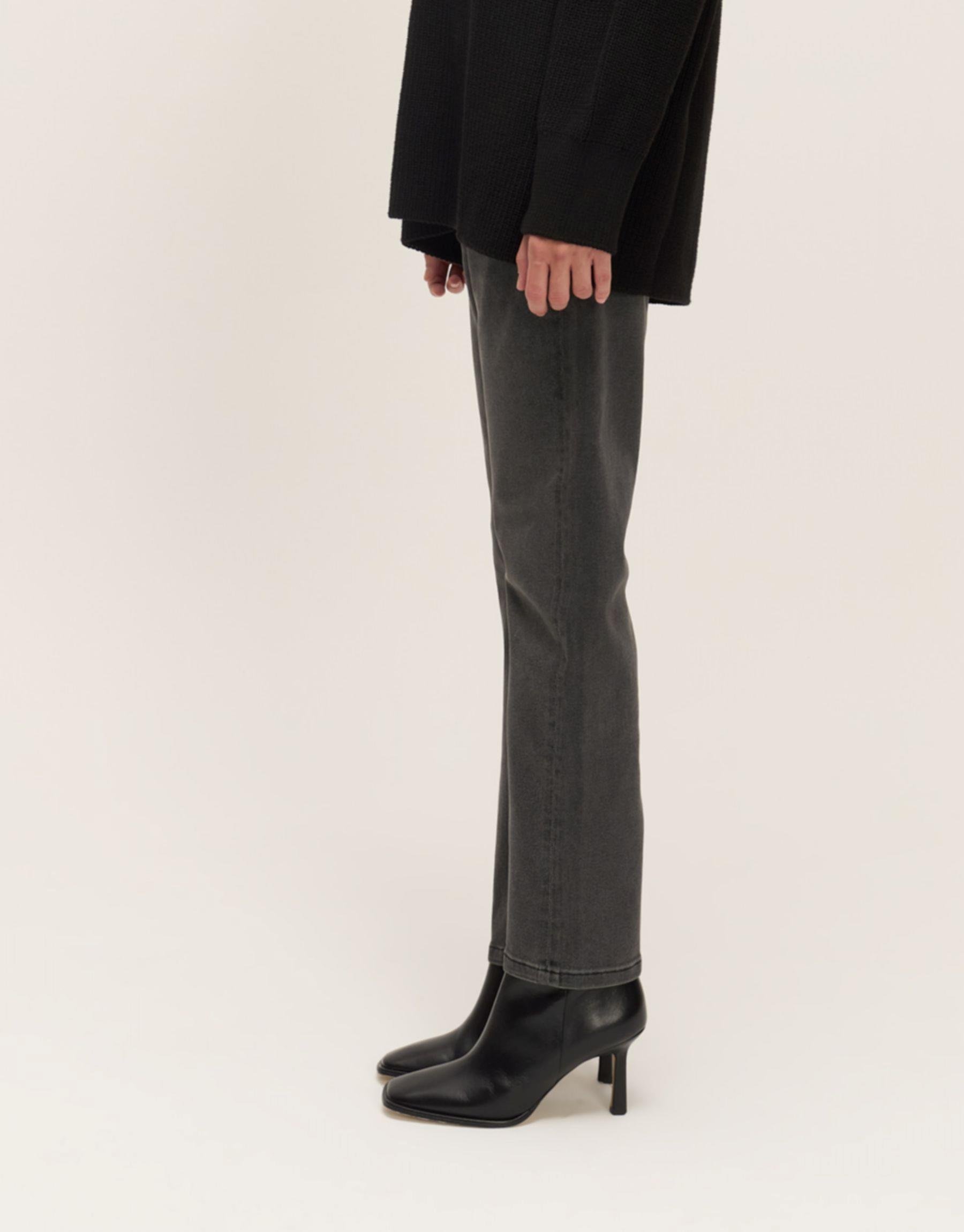 Fit Denim Pantolon Füme