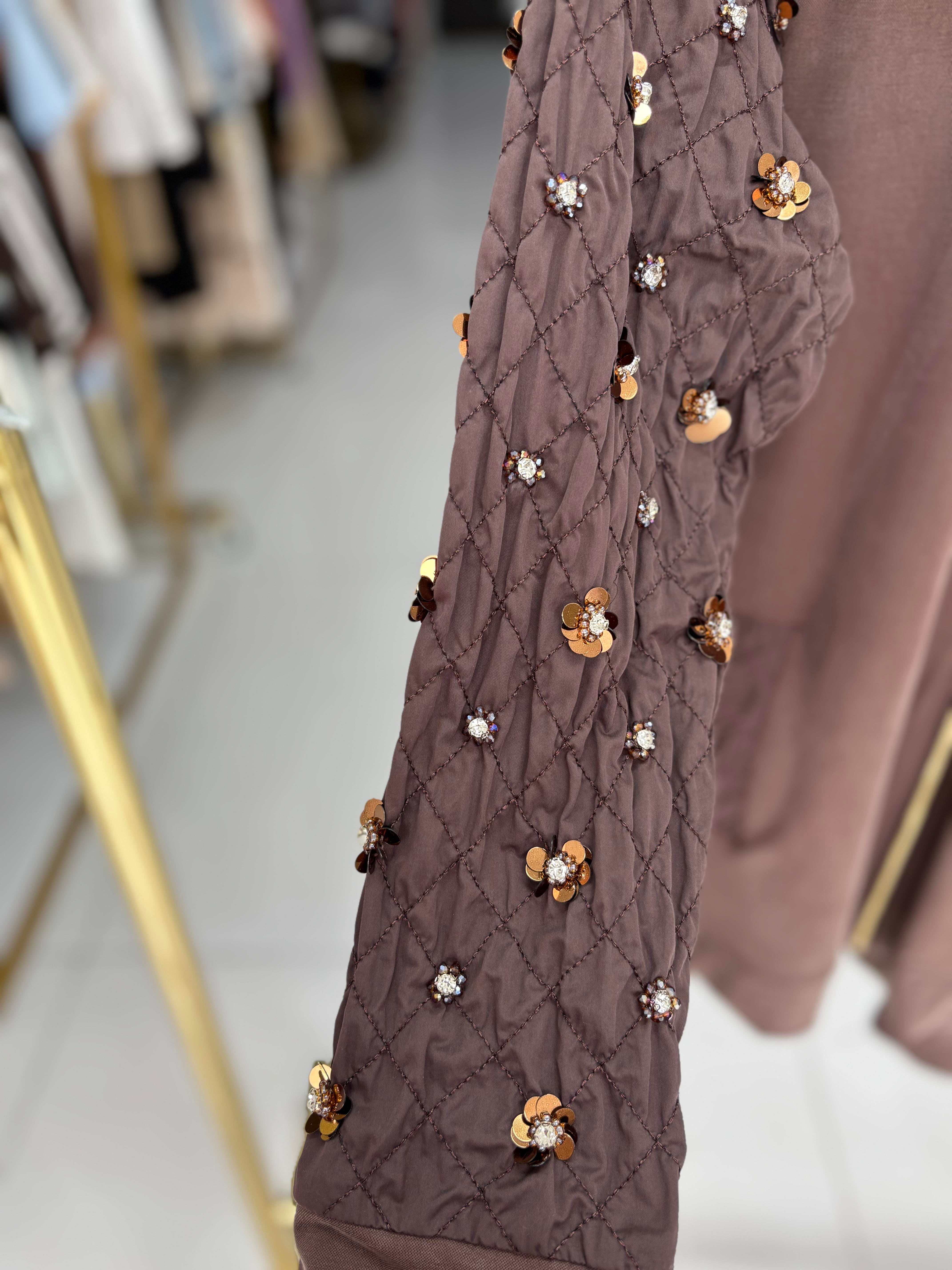 Helen Pantolonlu Takım Kahverengi