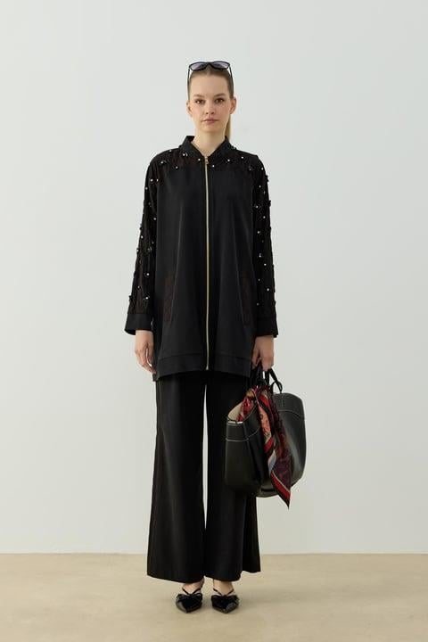 Helen Pantolonlu Takım Siyah