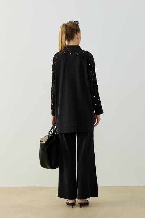 Helen Pantolonlu Takım Siyah