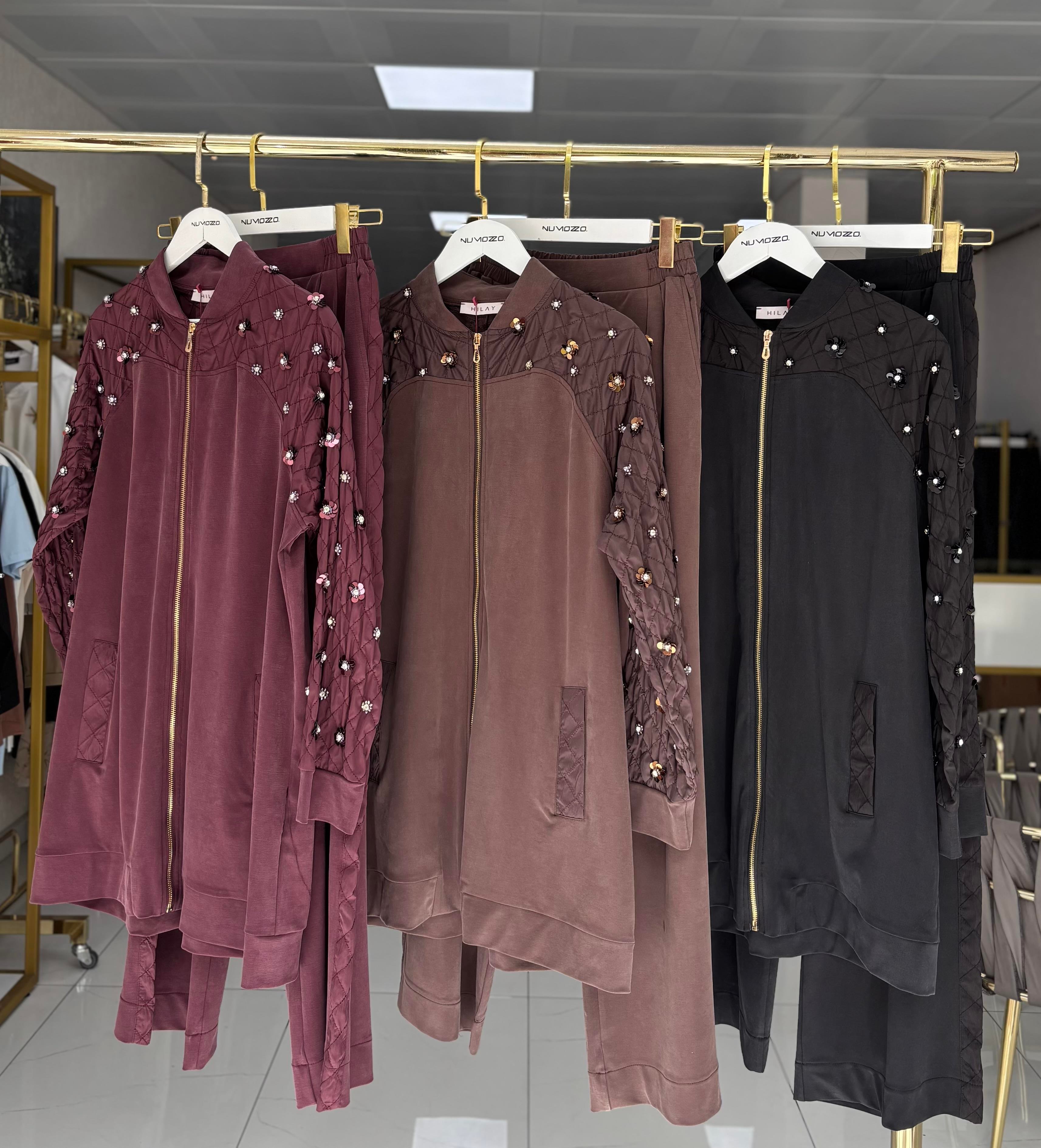 Helen Pantolonlu Takım Siyah