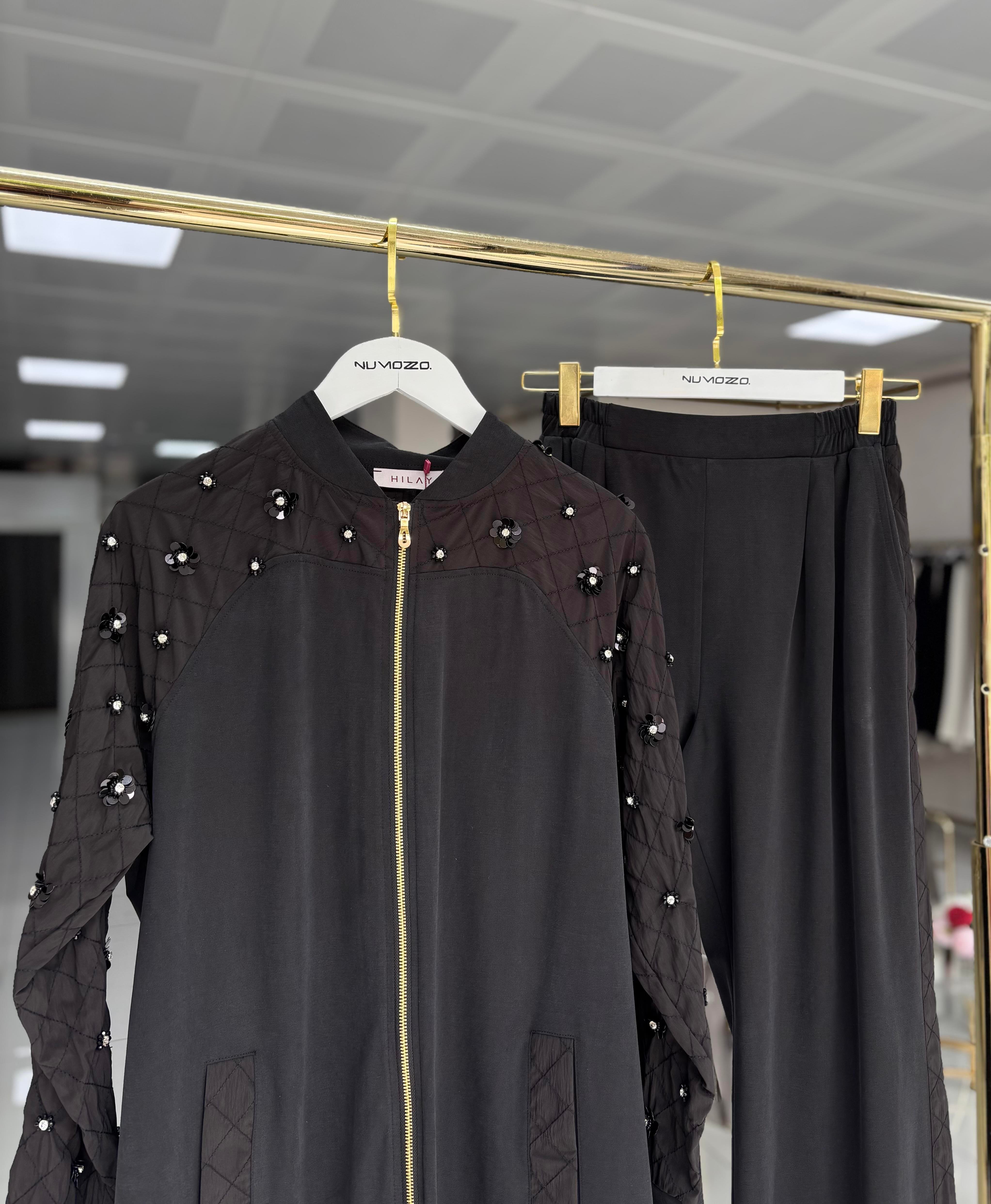 Helen Pantolonlu Takım Siyah