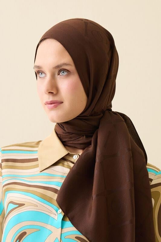 İman I Baklava Kahverengi Ramy Jakar Şal 
