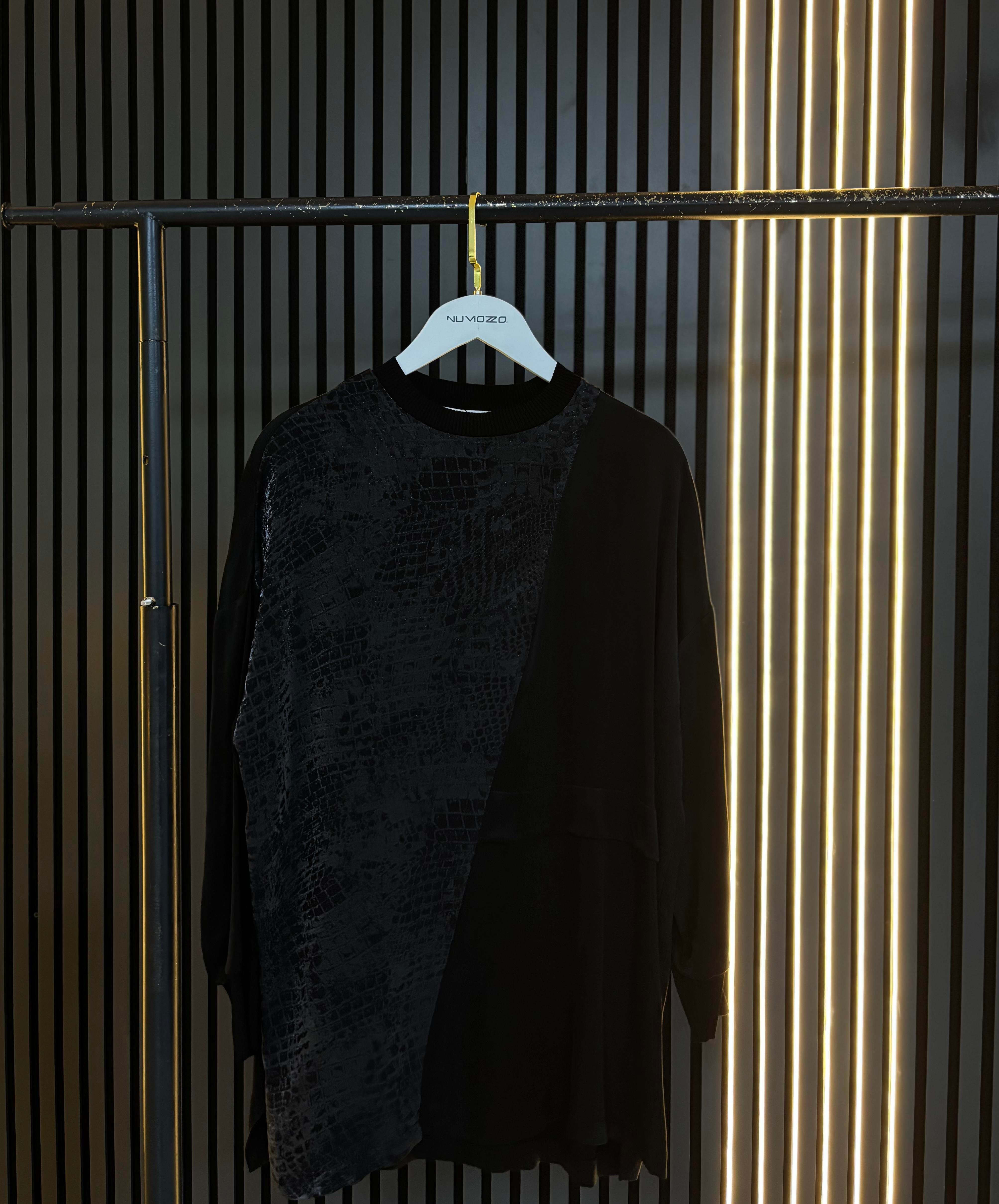 İpek Qupra Tunik-Antrasit