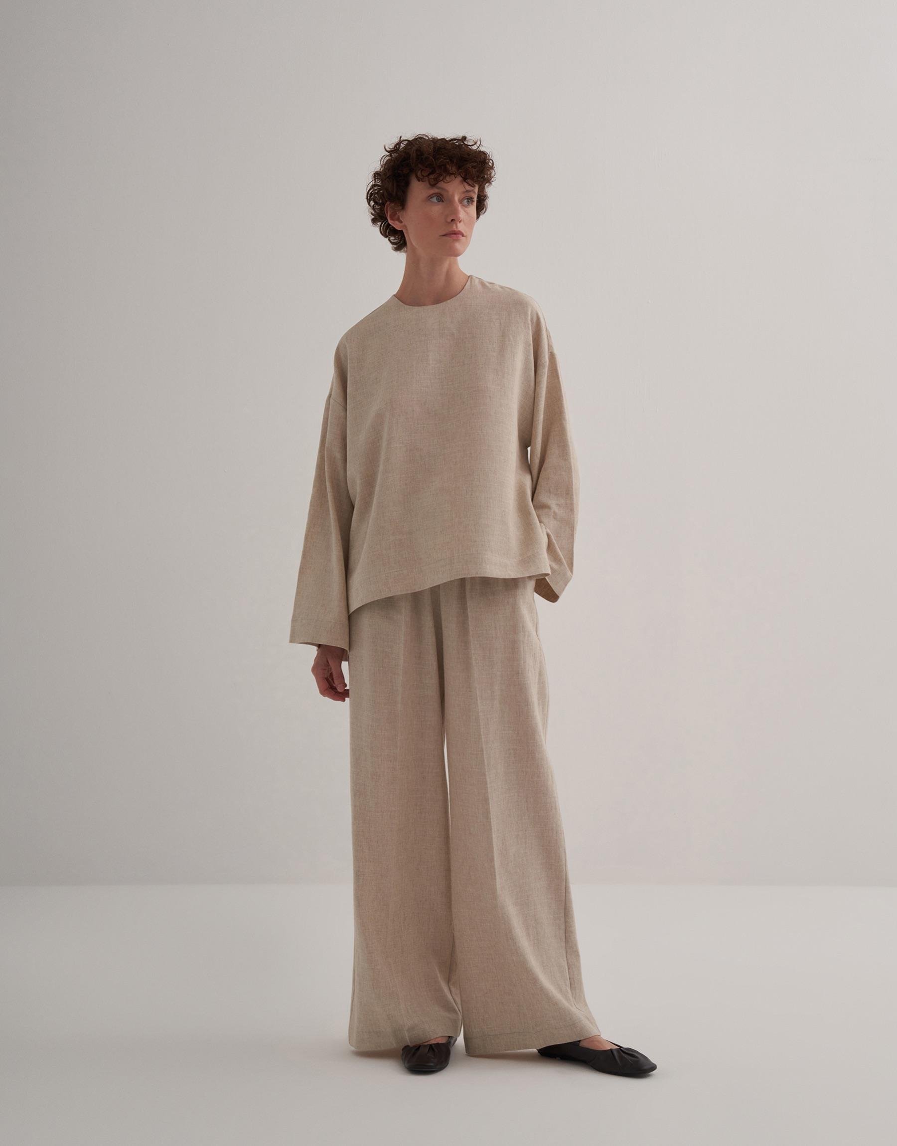 Keten Basic Bluz Natürel