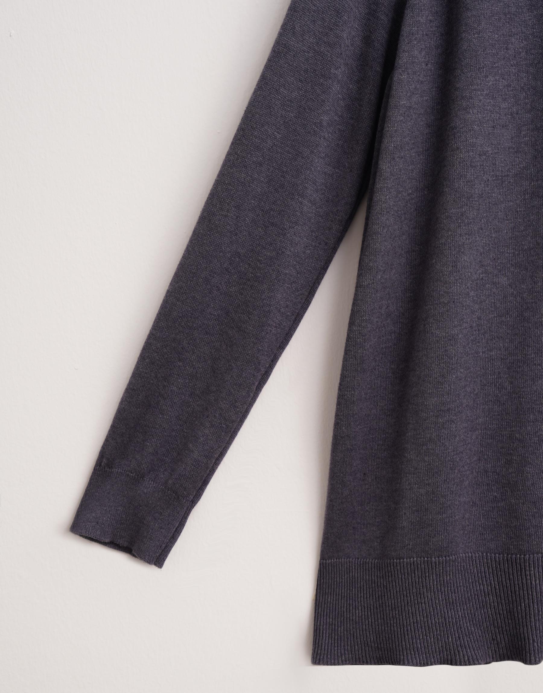 KK Design Balıkçı Yaka Triko Kazak İndigo 