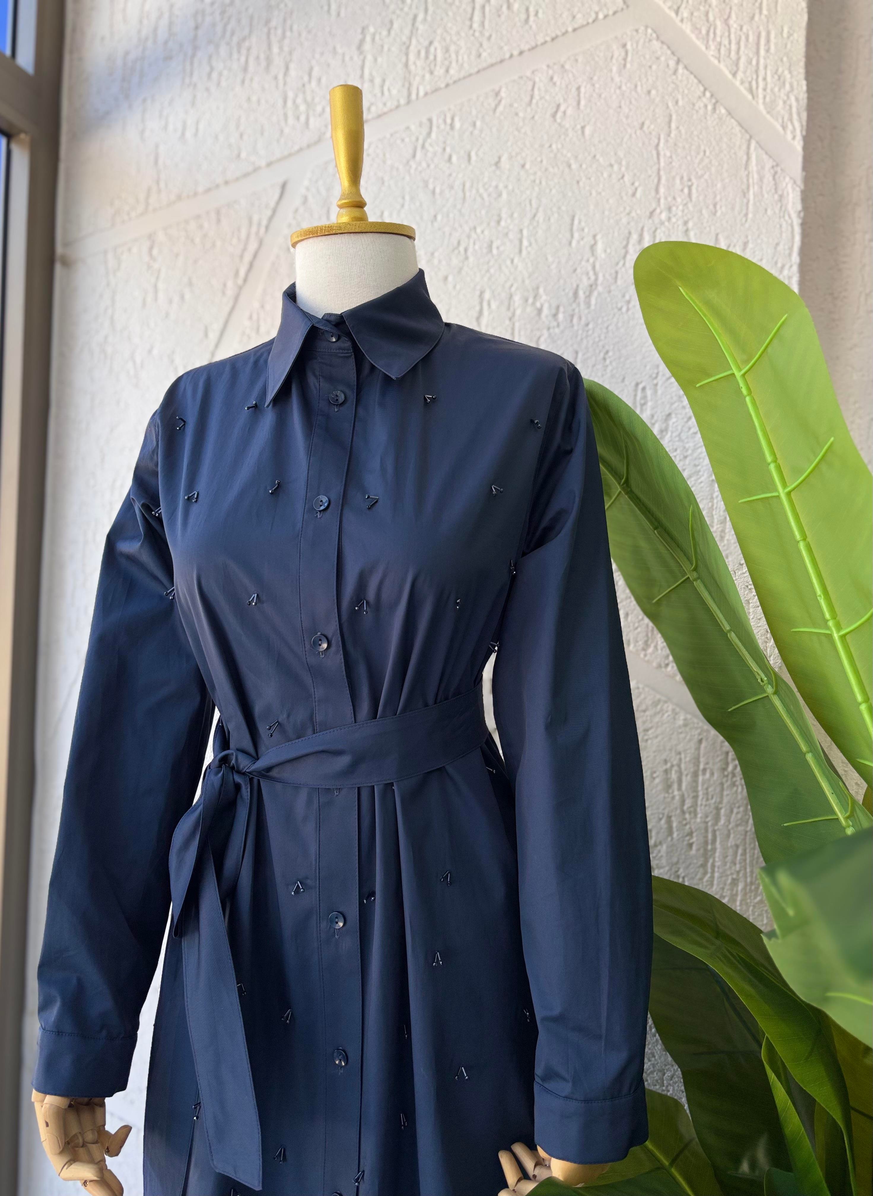 Lisa Exclusive Elbise Lacivert