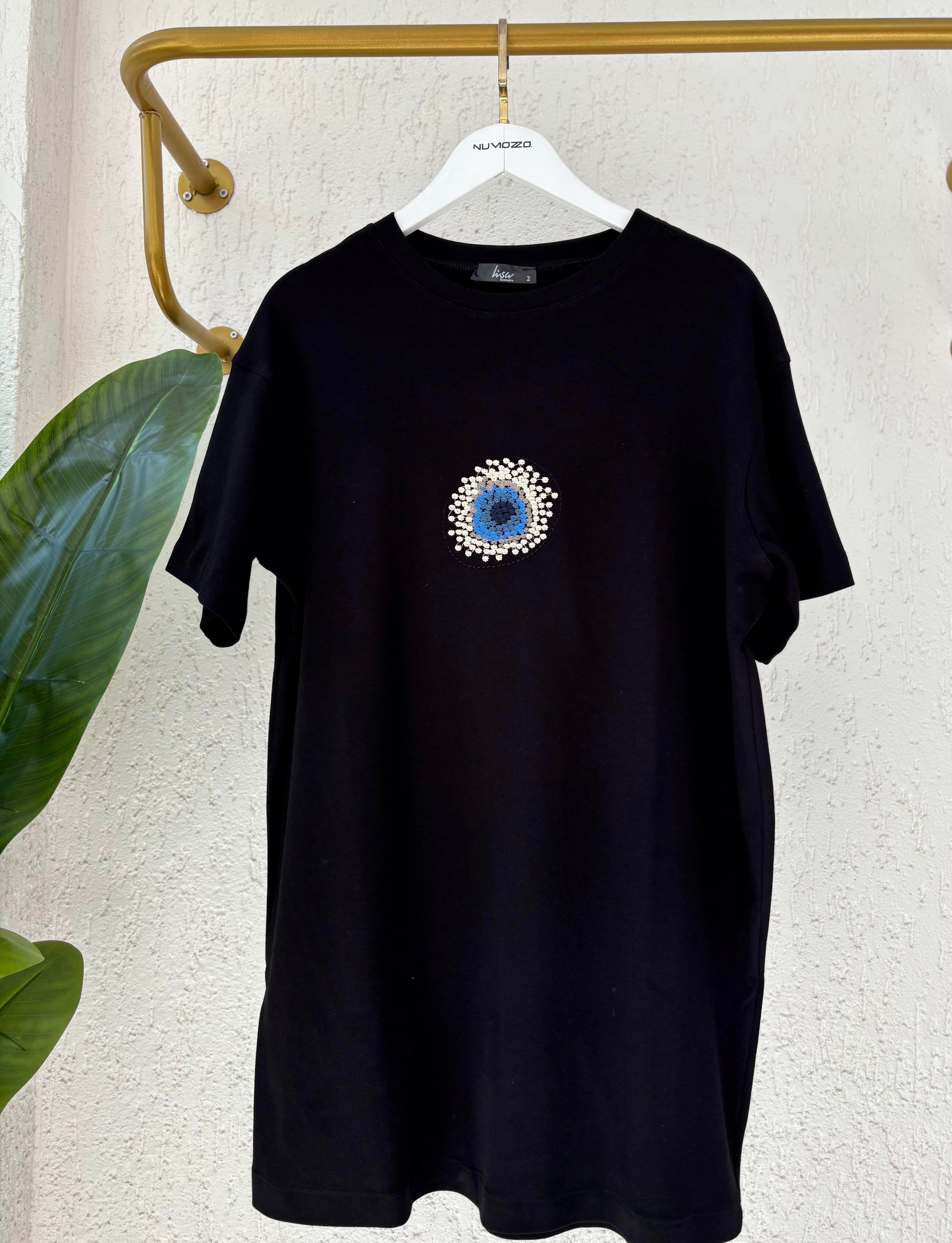 Lisa Exclusive Nakış Detay Tişört Beyaz