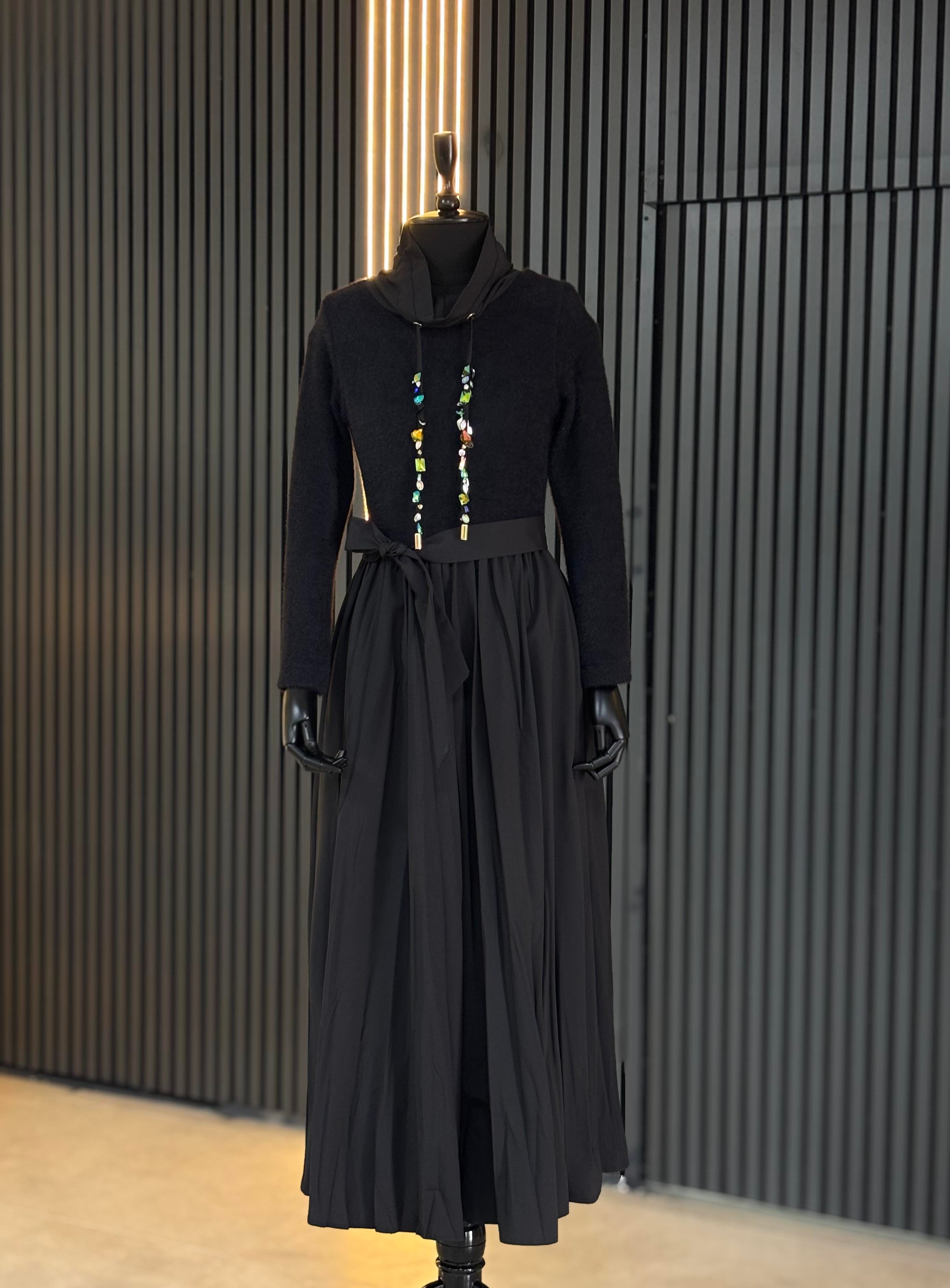 Lumore Duo Elbise-Siyah