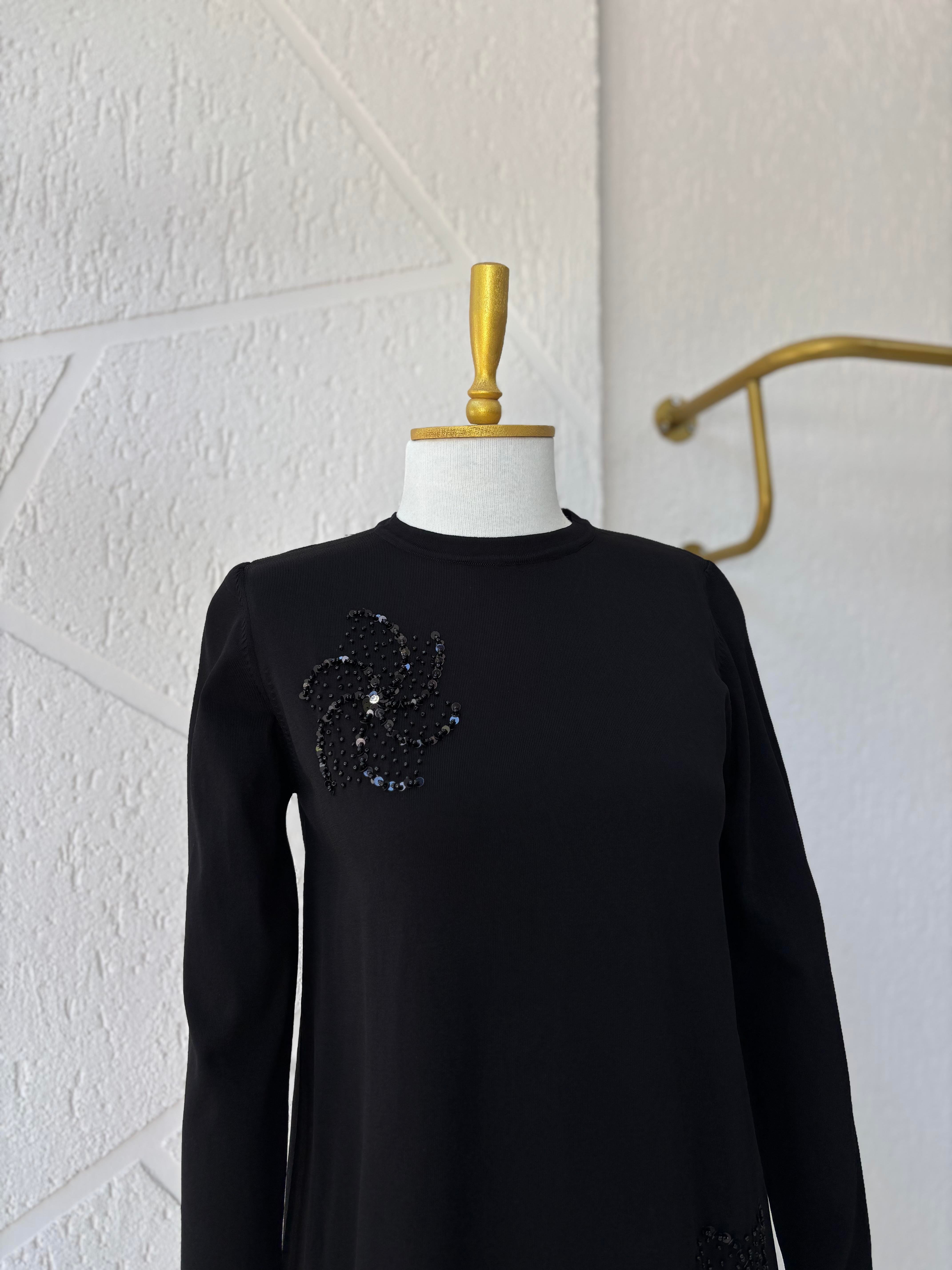 Merserize Etekli Takım Siyah