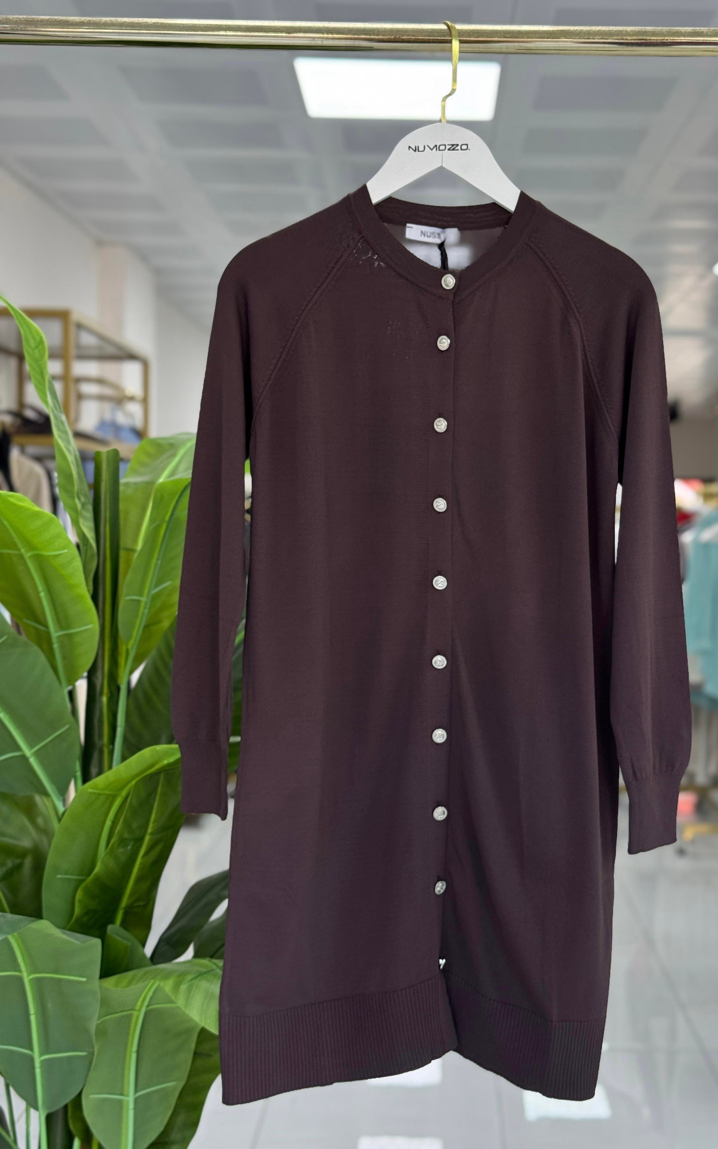 Merserize Hırka Kahve