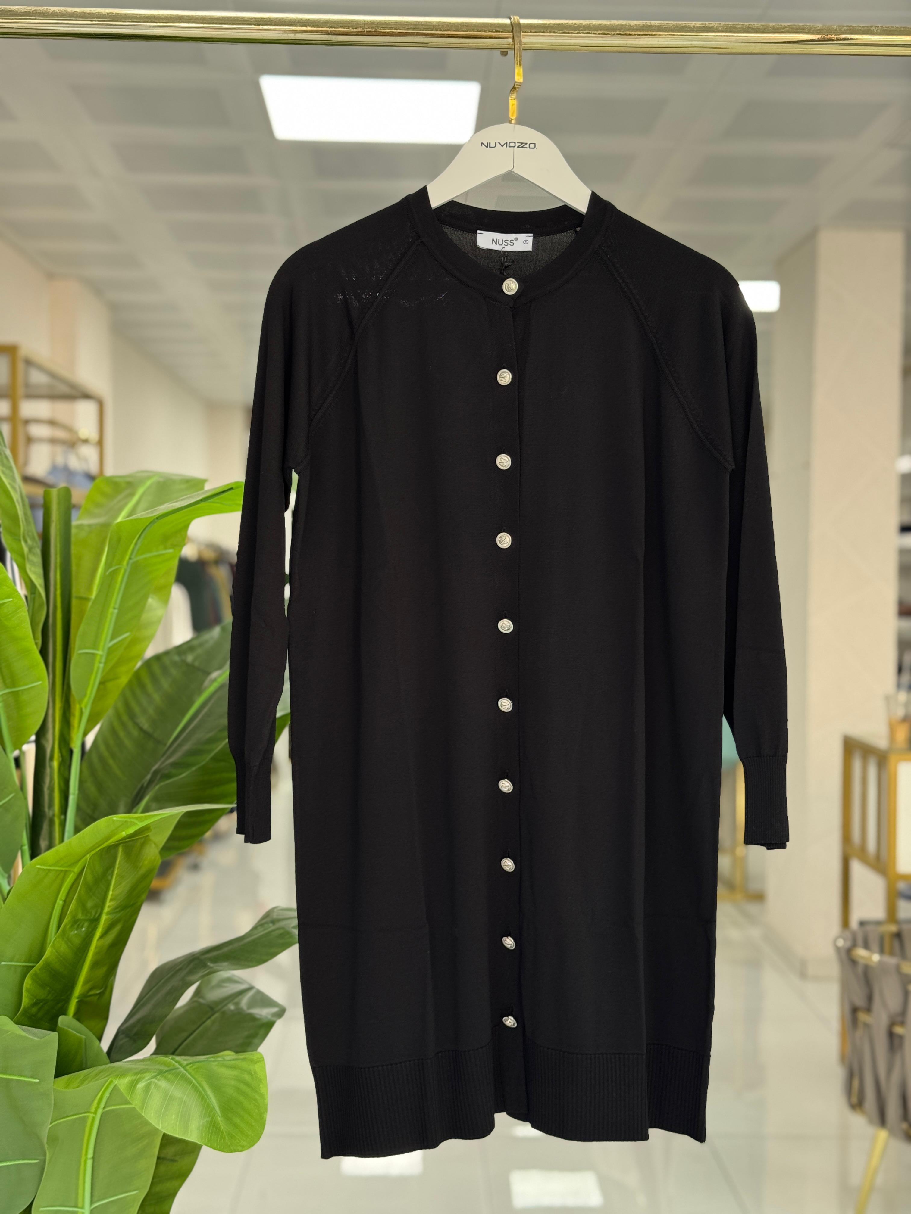 Merserize Hırka Siyah