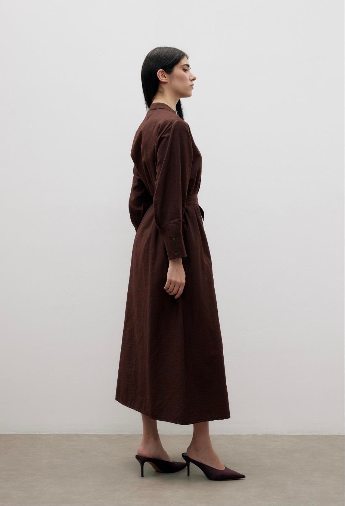 MerWish Vietnam Elbise Acı Kahve