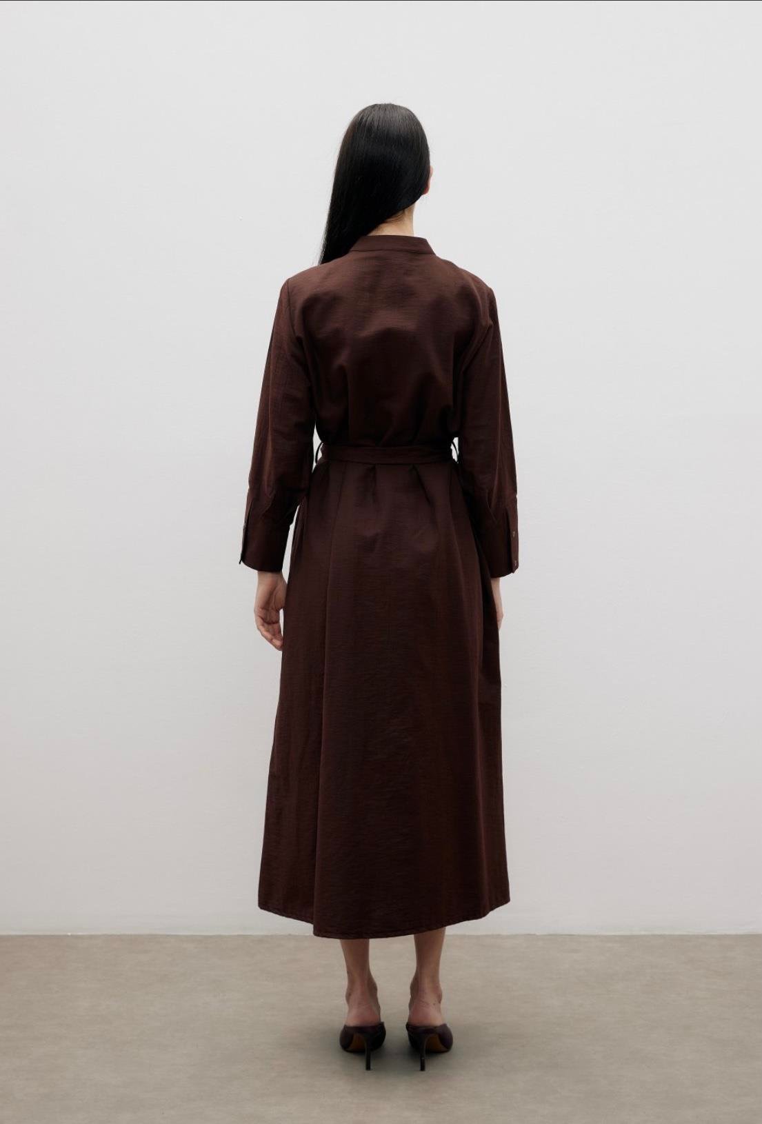 MerWish Vietnam Elbise Acı Kahve