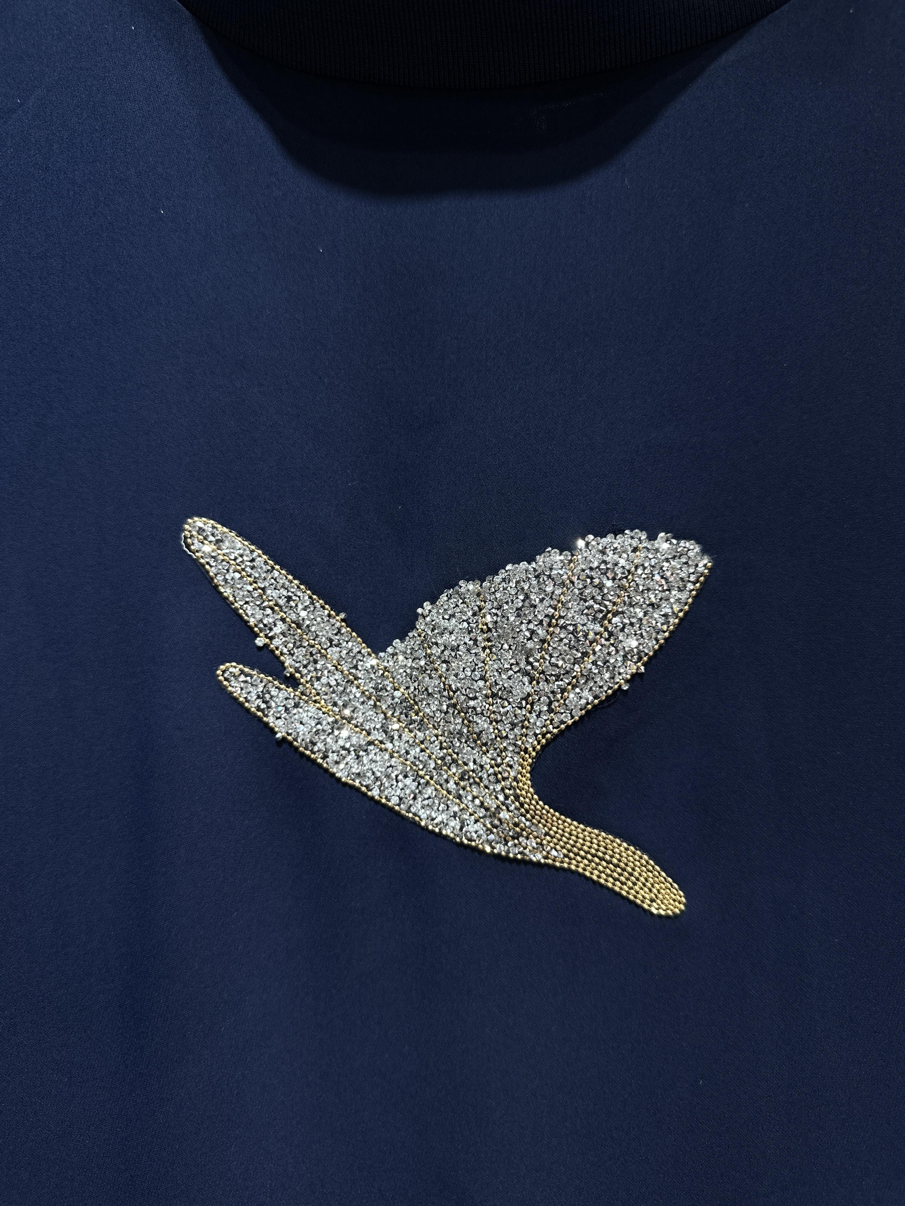 MİSSEMRAMİSS AKSESUARLI SWEATSHİRT LACİVERT 