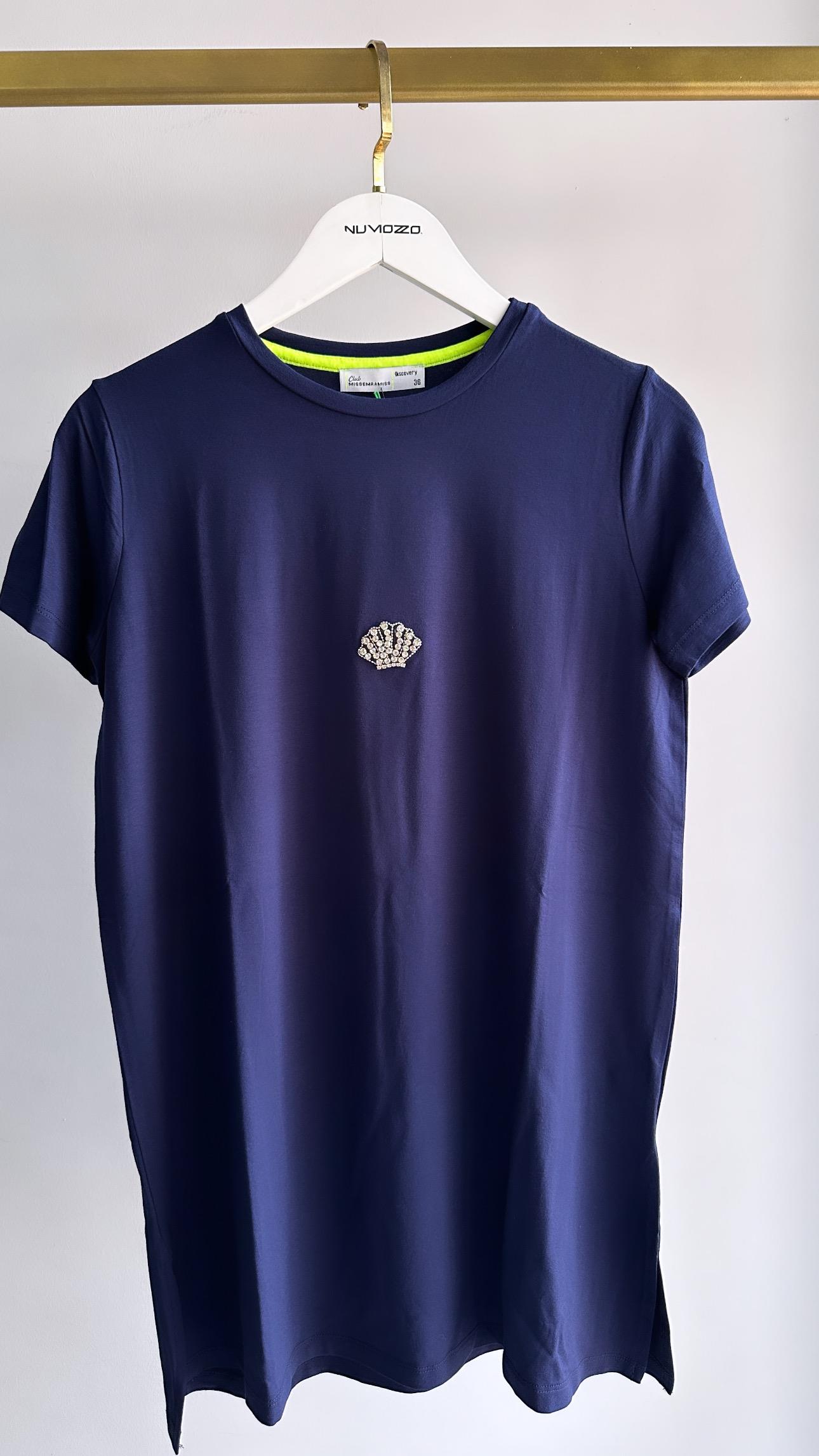 missemramiss aksesuarlı tişört lacivert  
