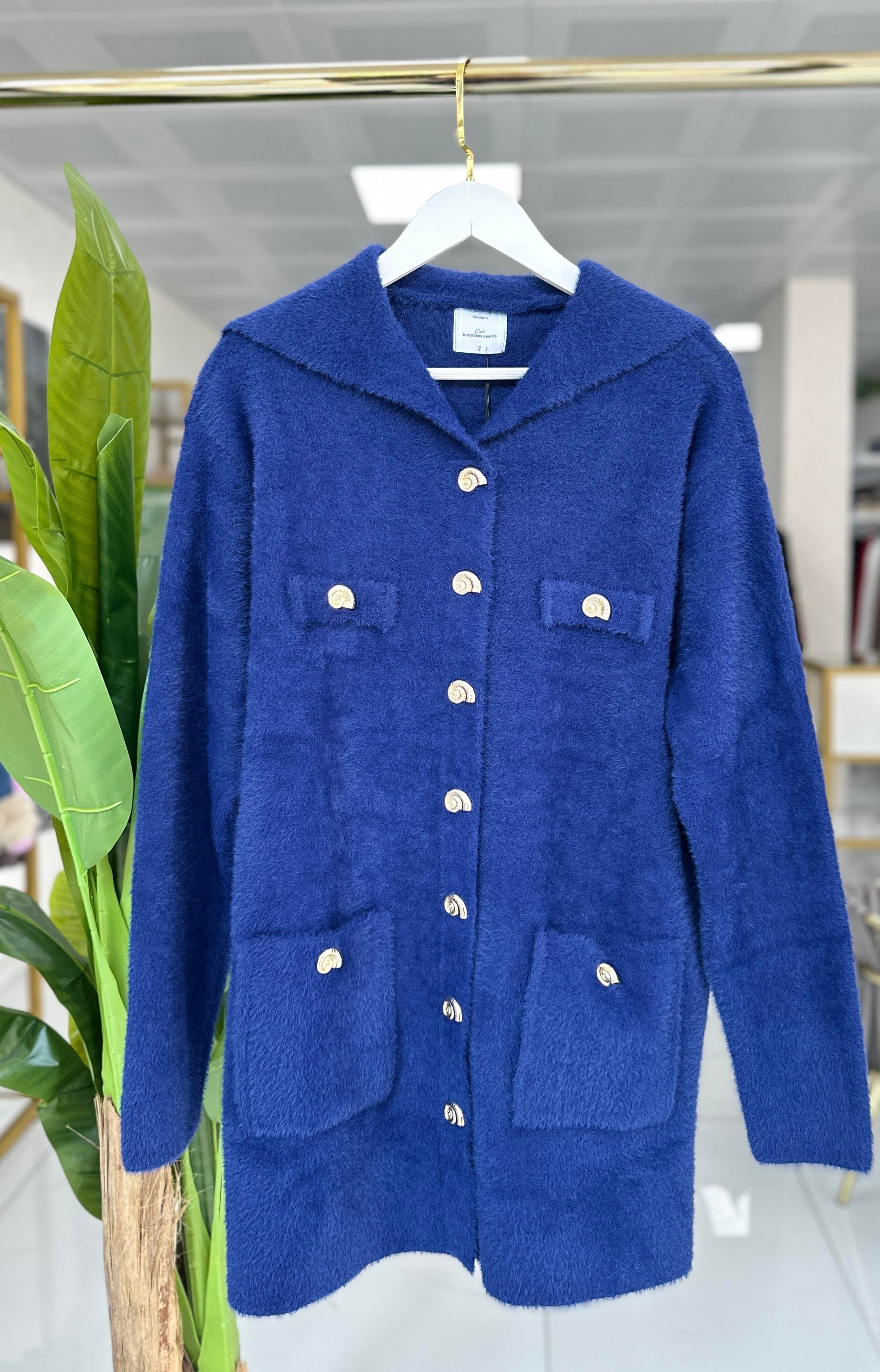 Missemramiss Berretto Angora Kap Lacivert 