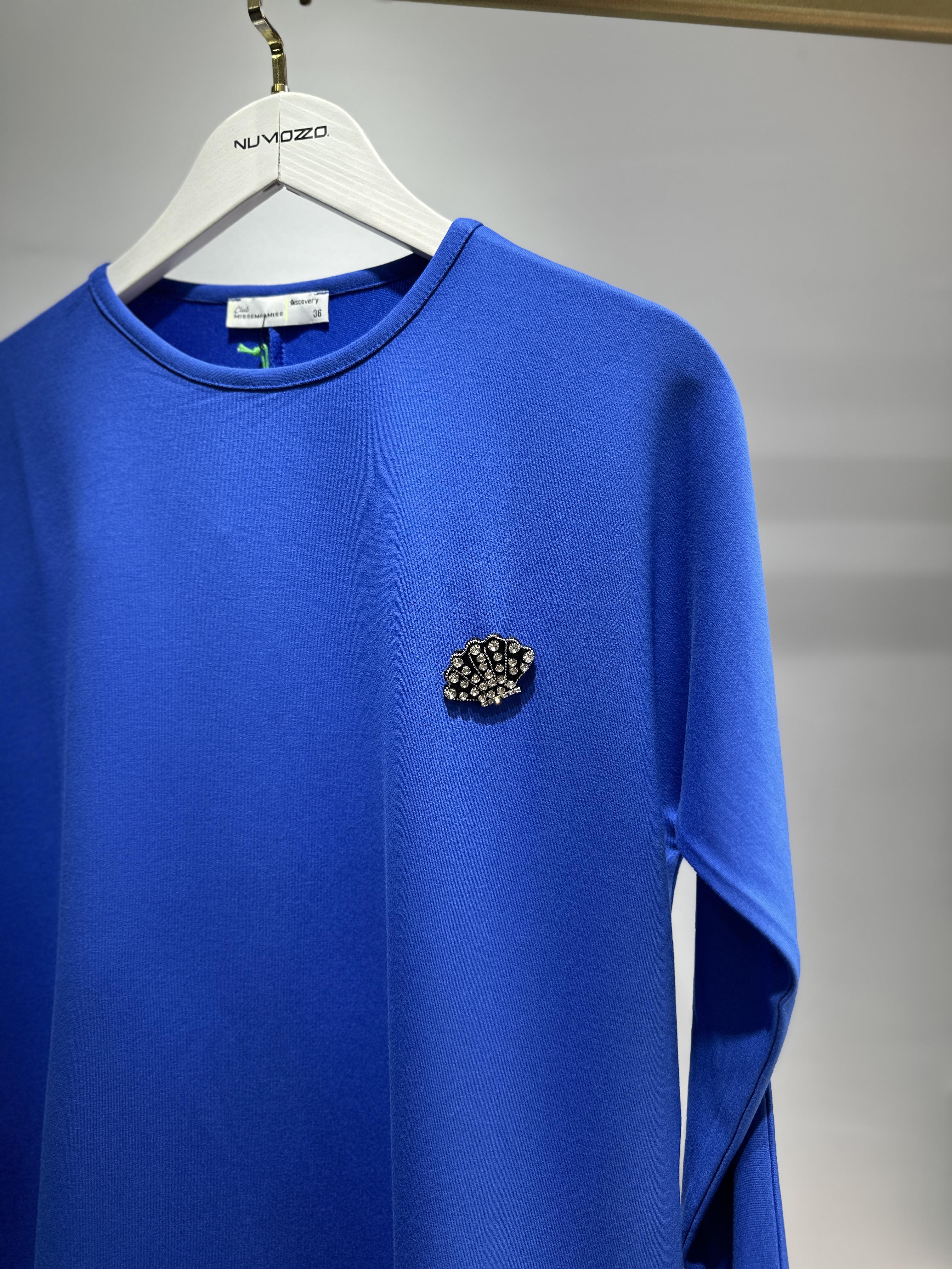 MİSSEMRAMİSS İPEK PAMUK BLUZ SAKS