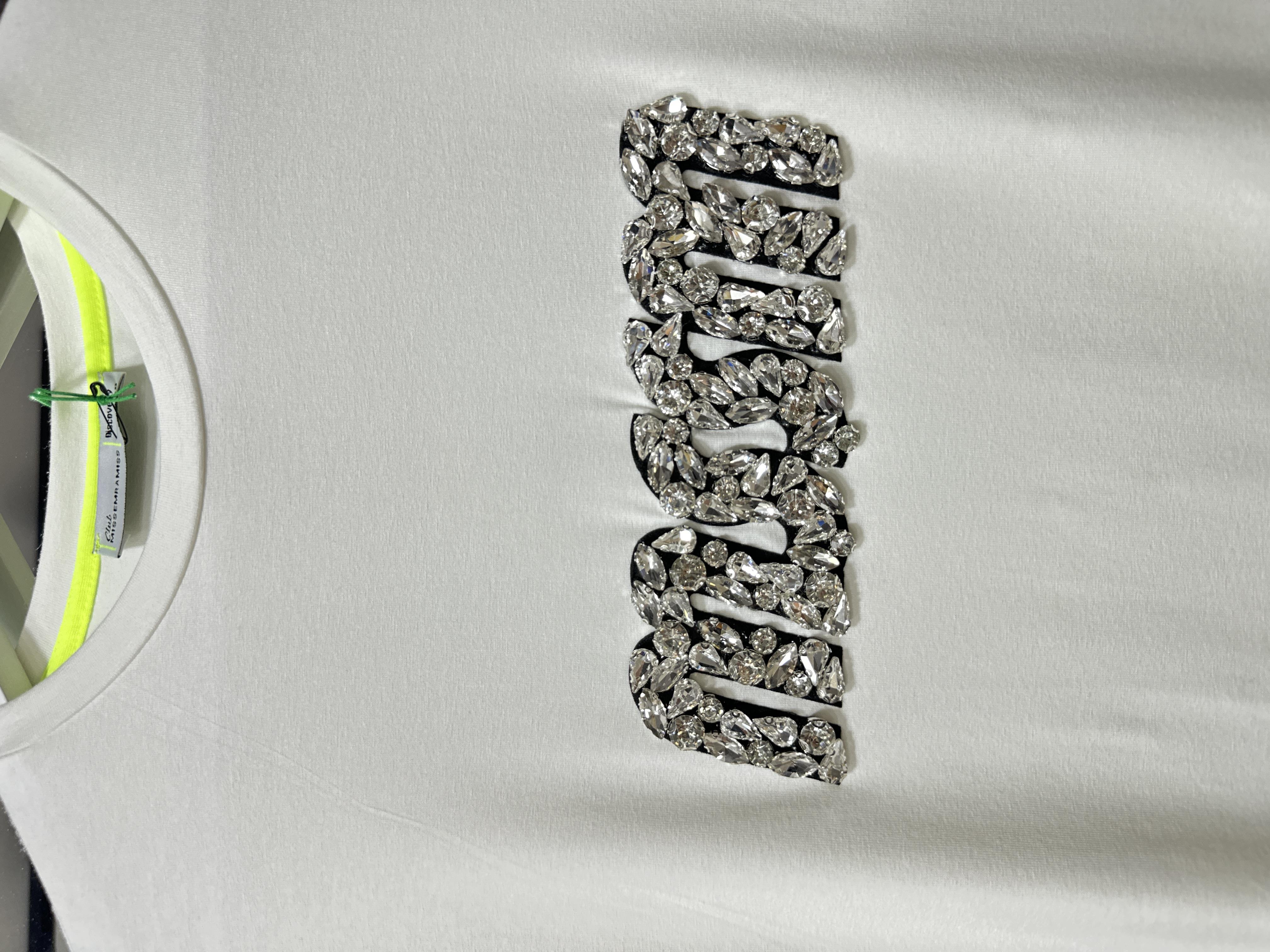 MİSSEMRAMİSS MSSM TAŞLI TSHIRT EKRU