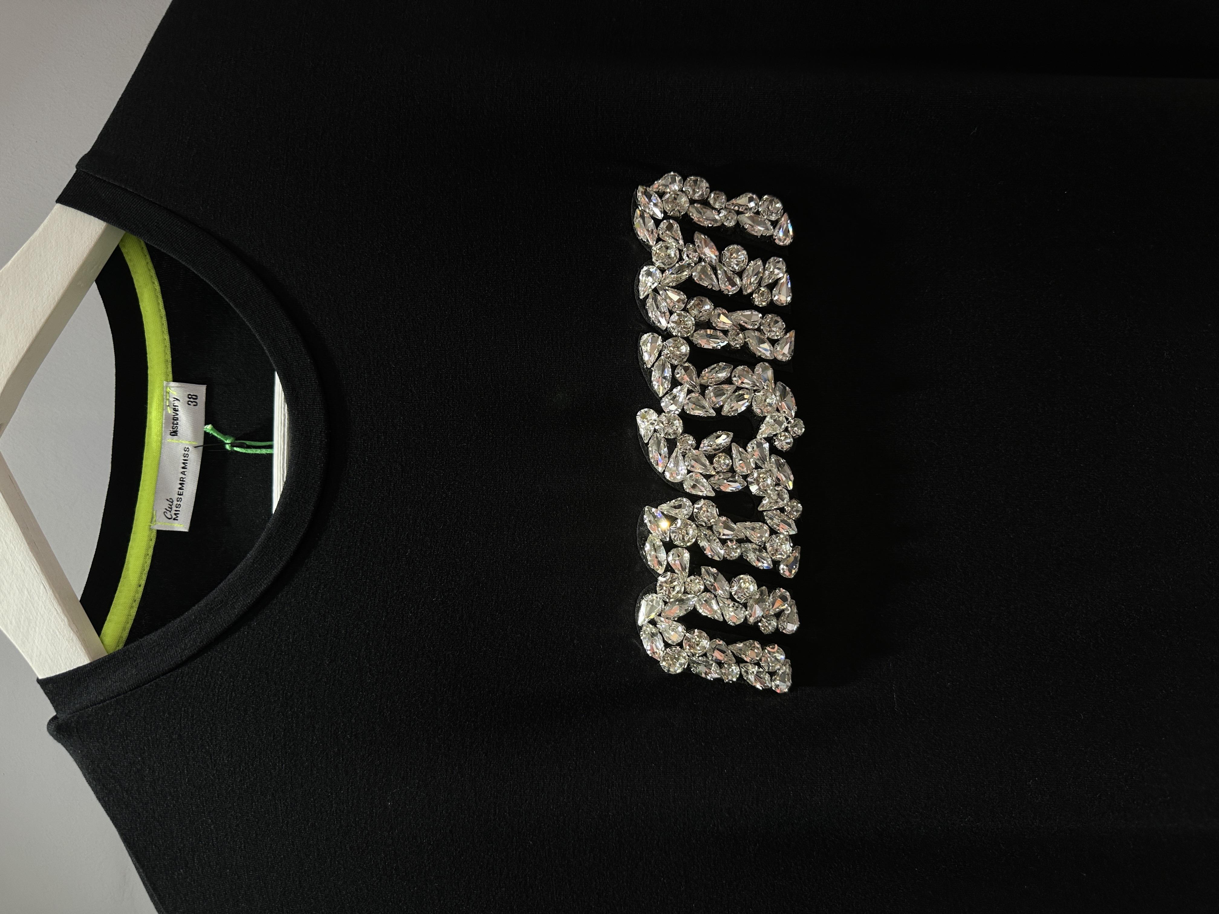 MİSSEMRAMİSS MSSM TAŞLI TSHIRT SİYAH