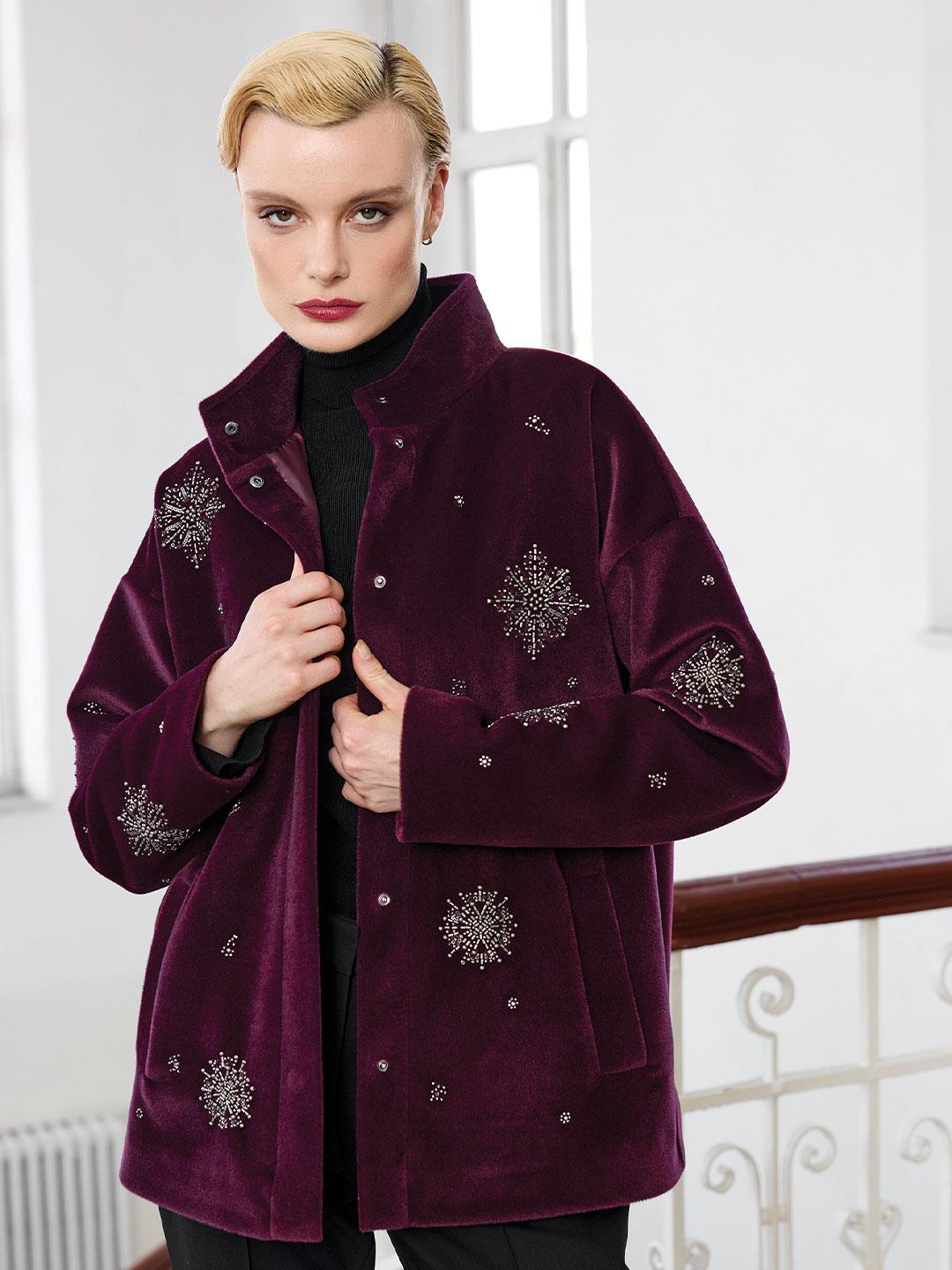 NAKIŞ İŞLEMELİ MONT