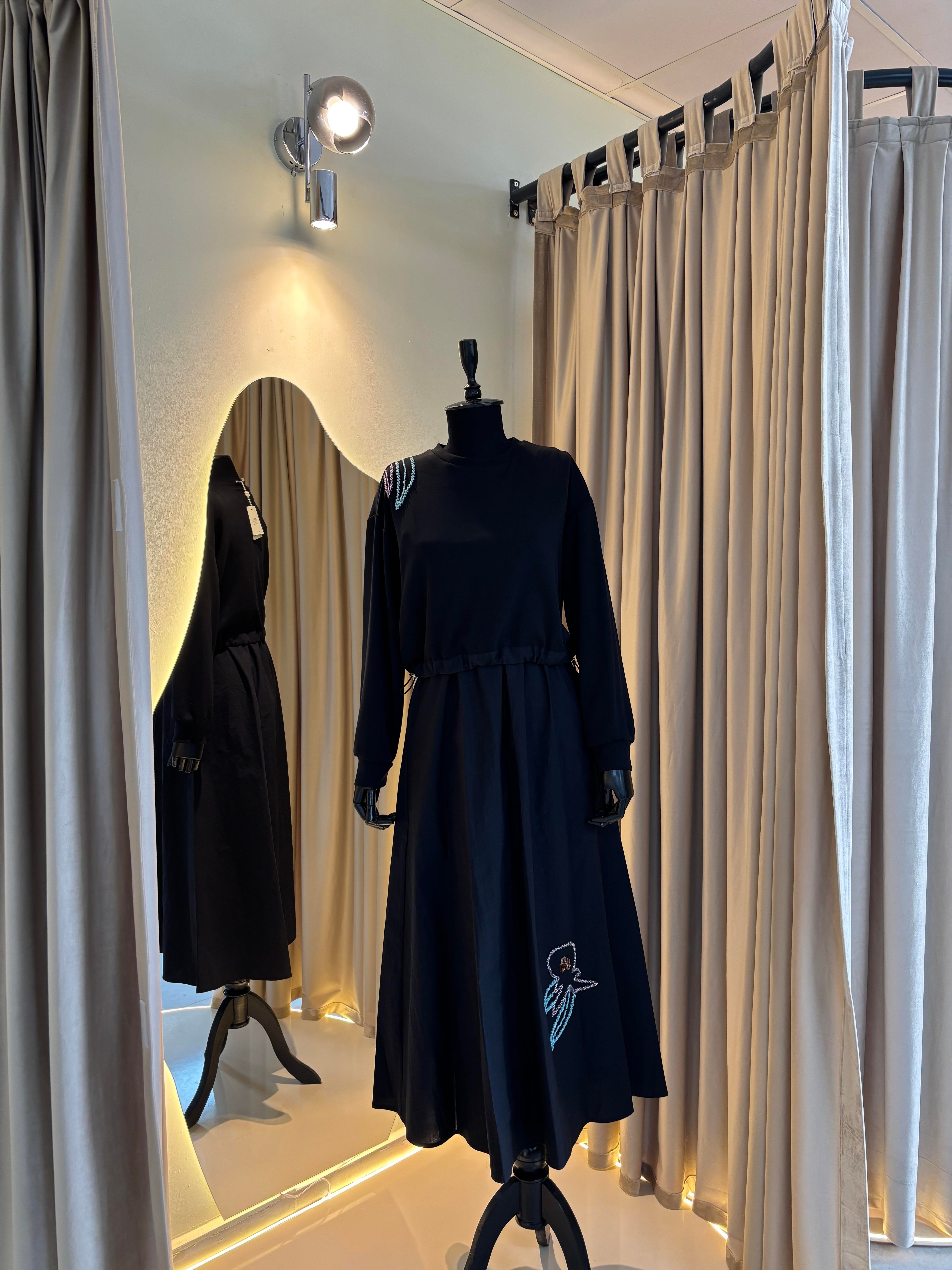 Nakışlı Duo Elbise