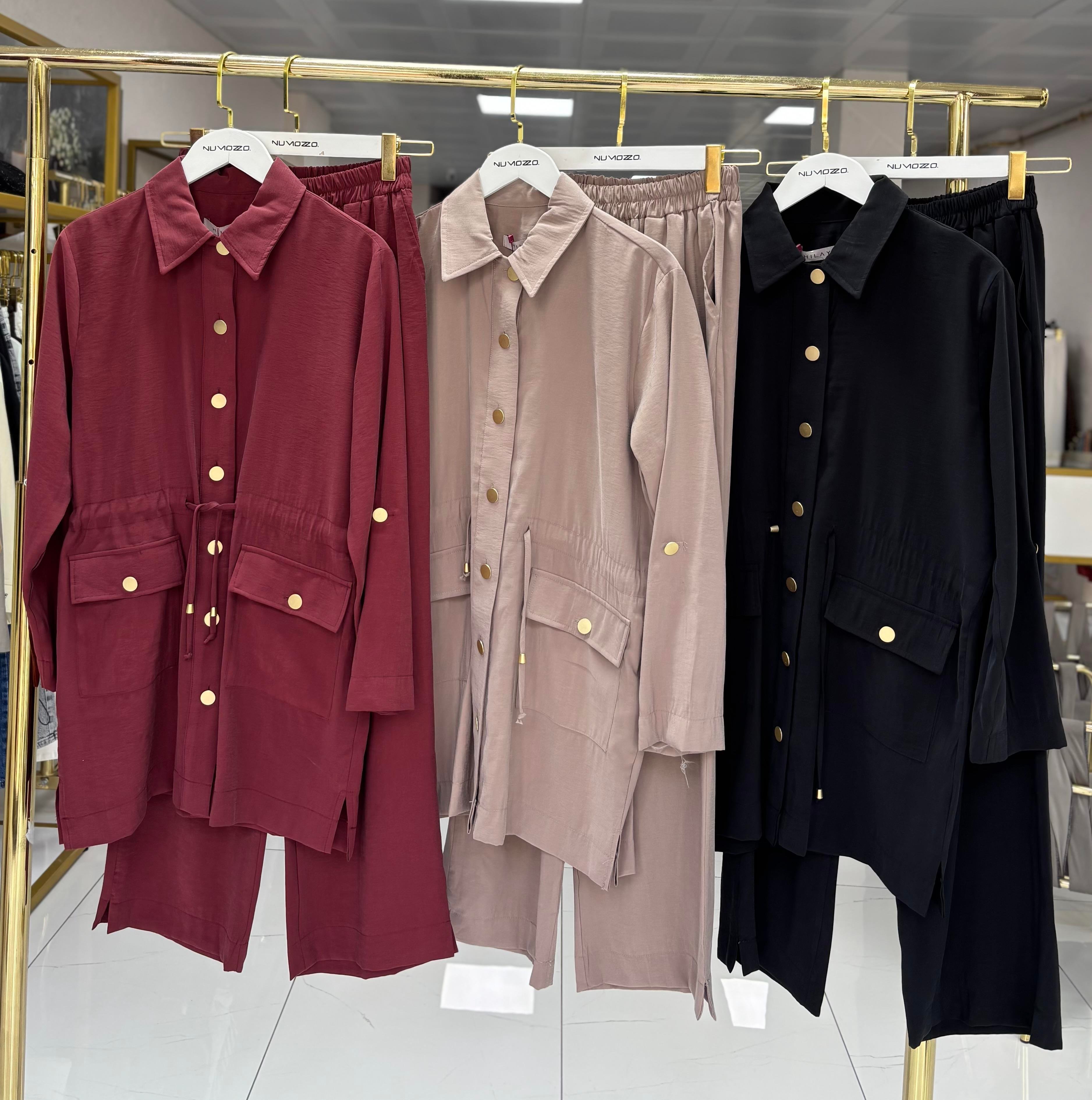 New Adrian Pantolonlu Takım Taş