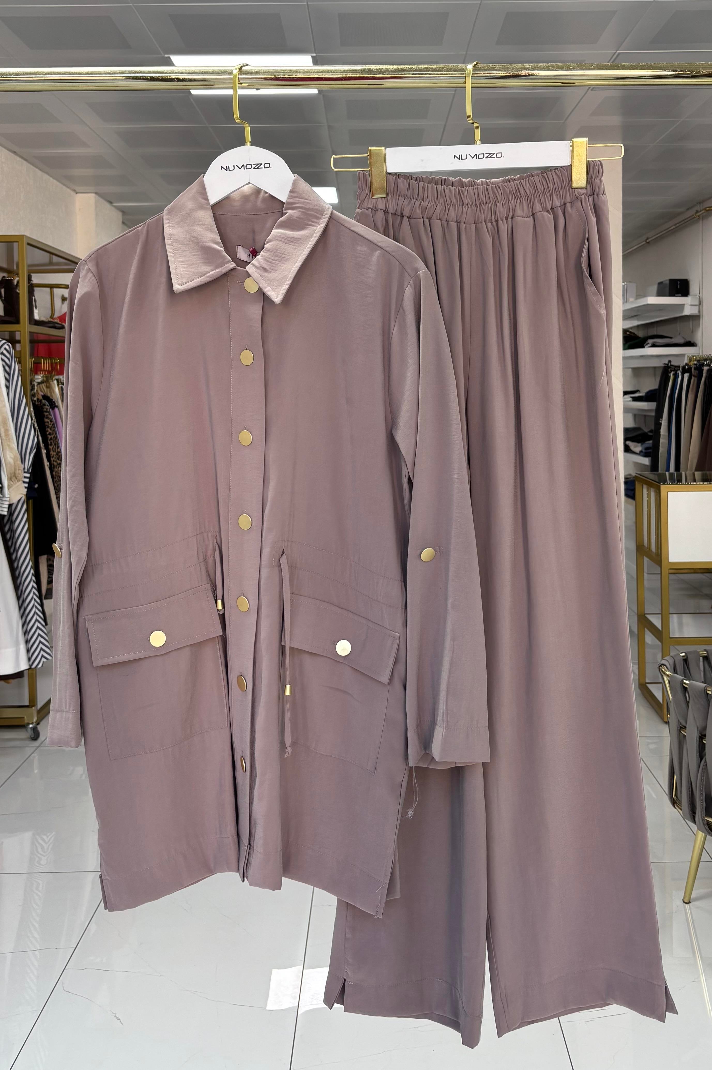 New Adrian Pantolonlu Takım Taş