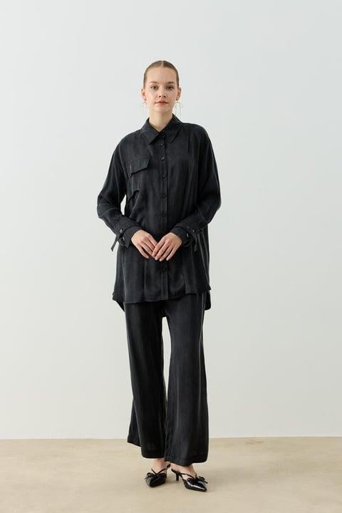 NEW MELINA PANTOLONLU TAKIM SİYAH