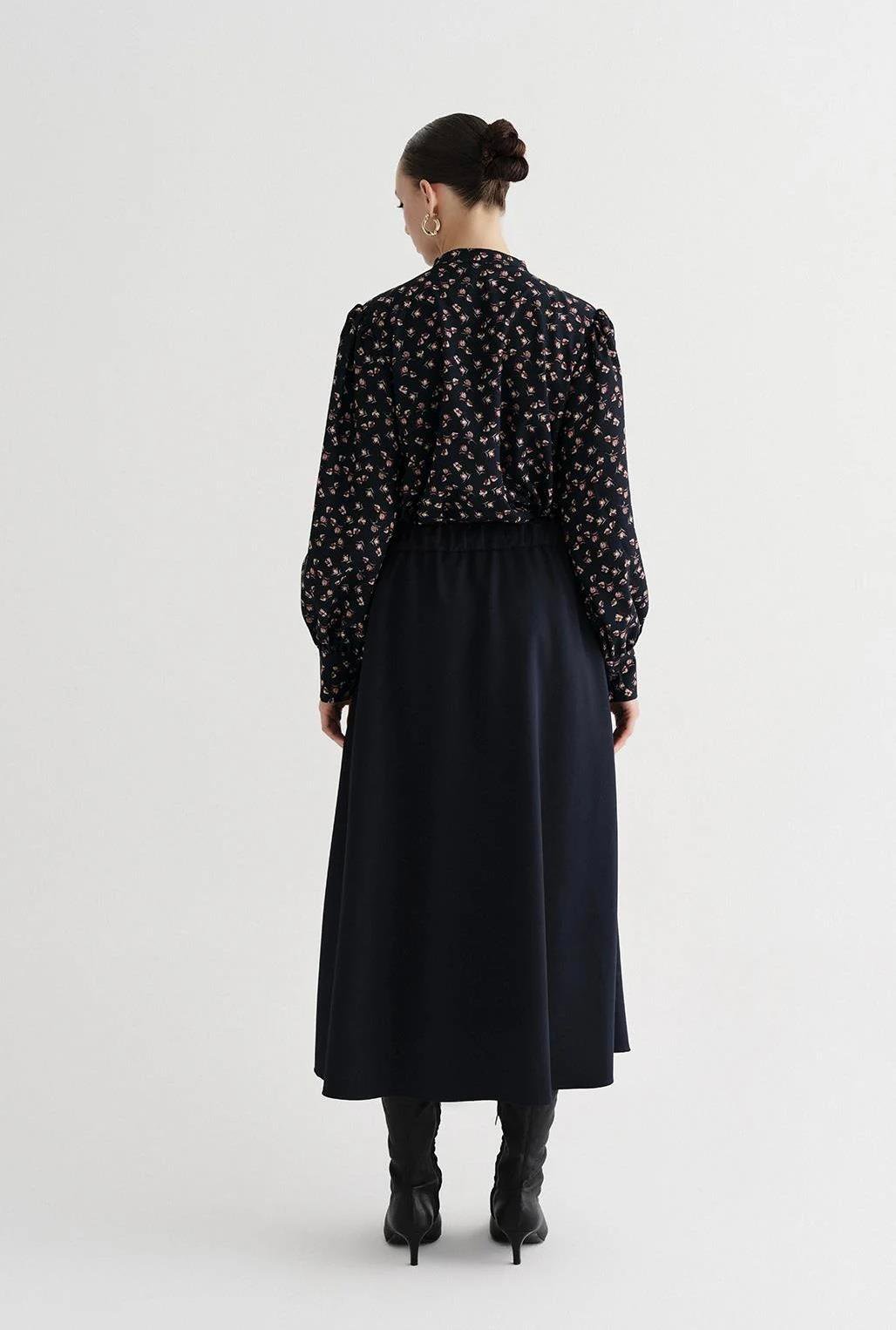 Noa Pilikaşe Uzun Etek Lacivert