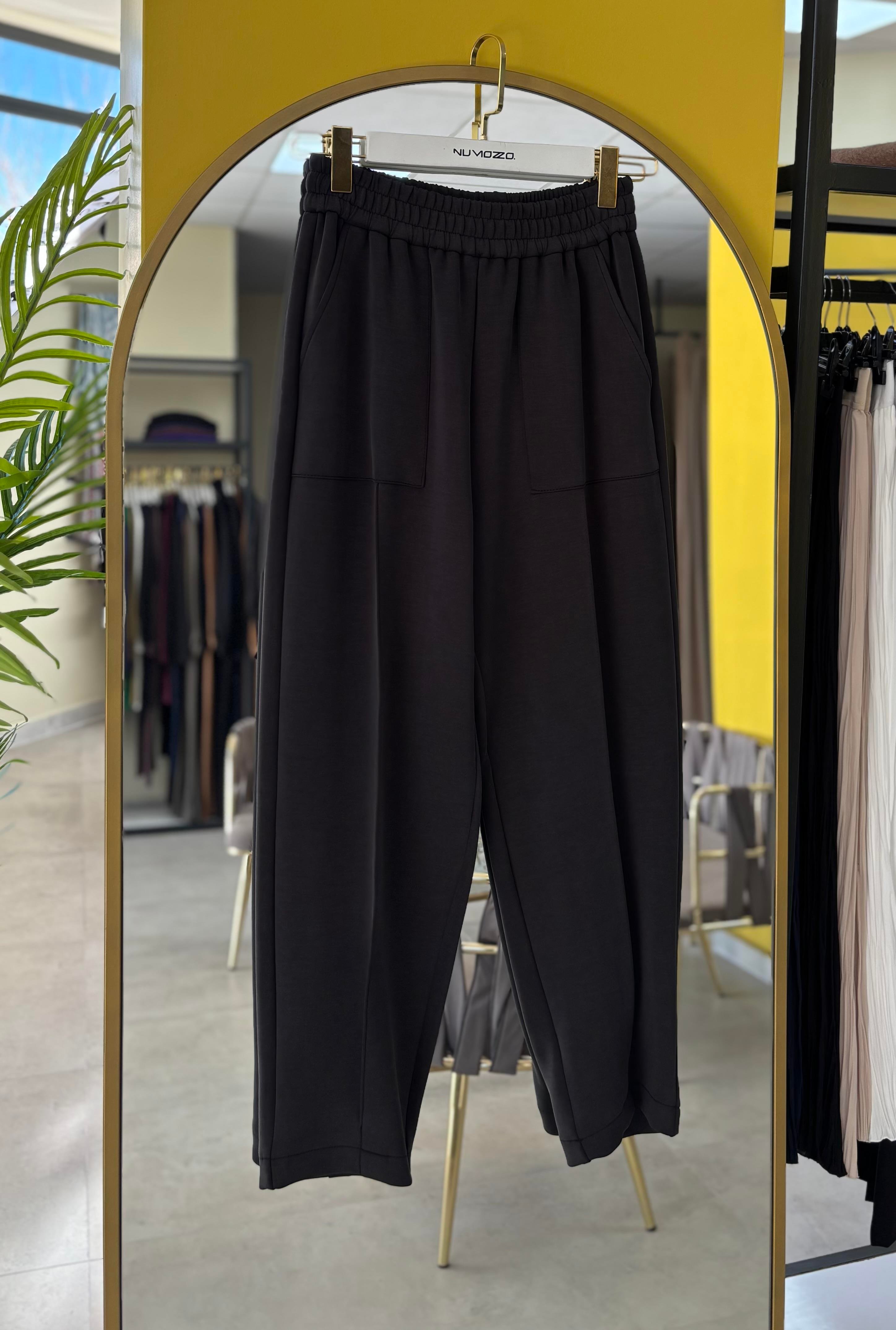 Noir Kargo Cepli Pantolon 