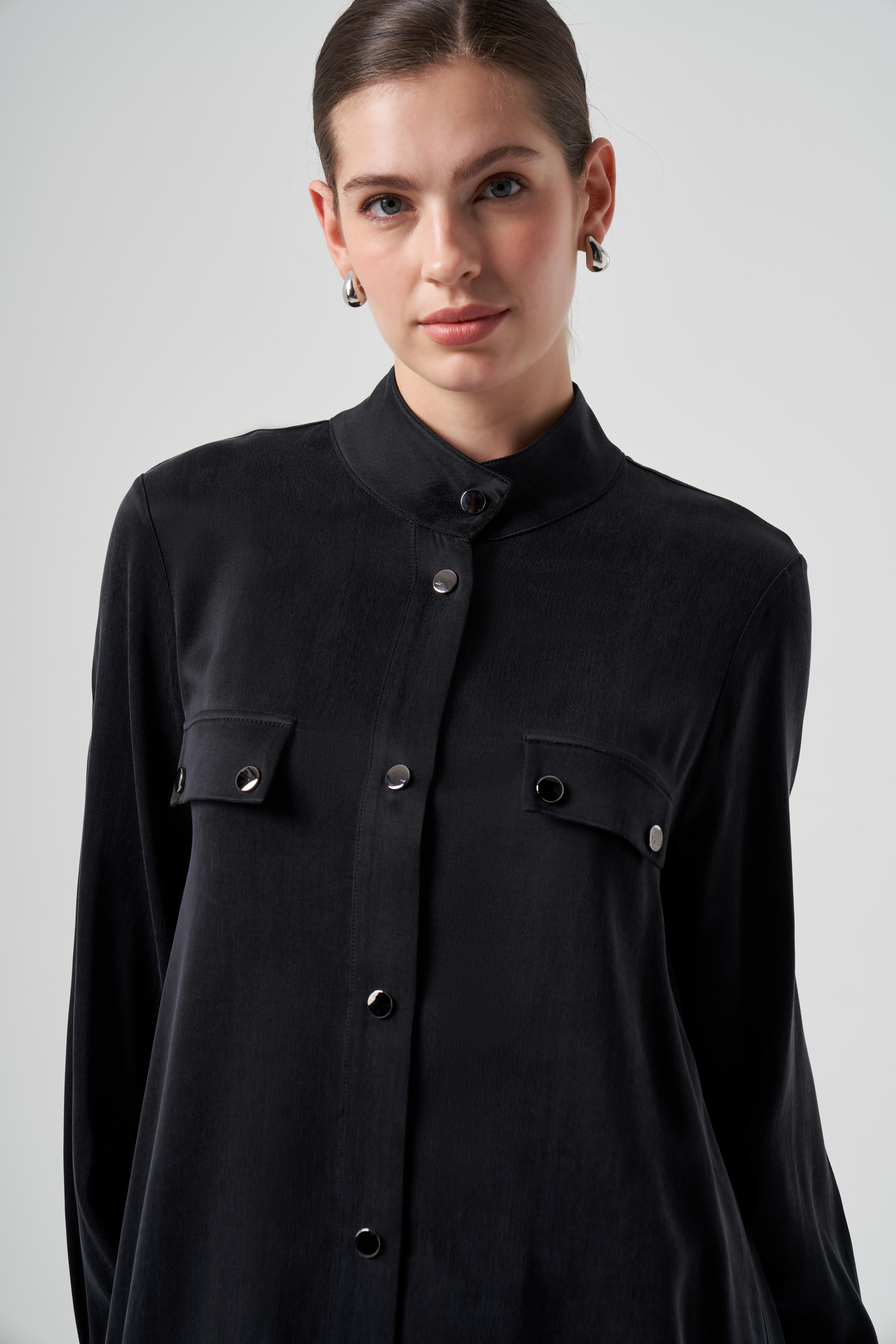 Nuss Çıtçıtlı Kap Siyah