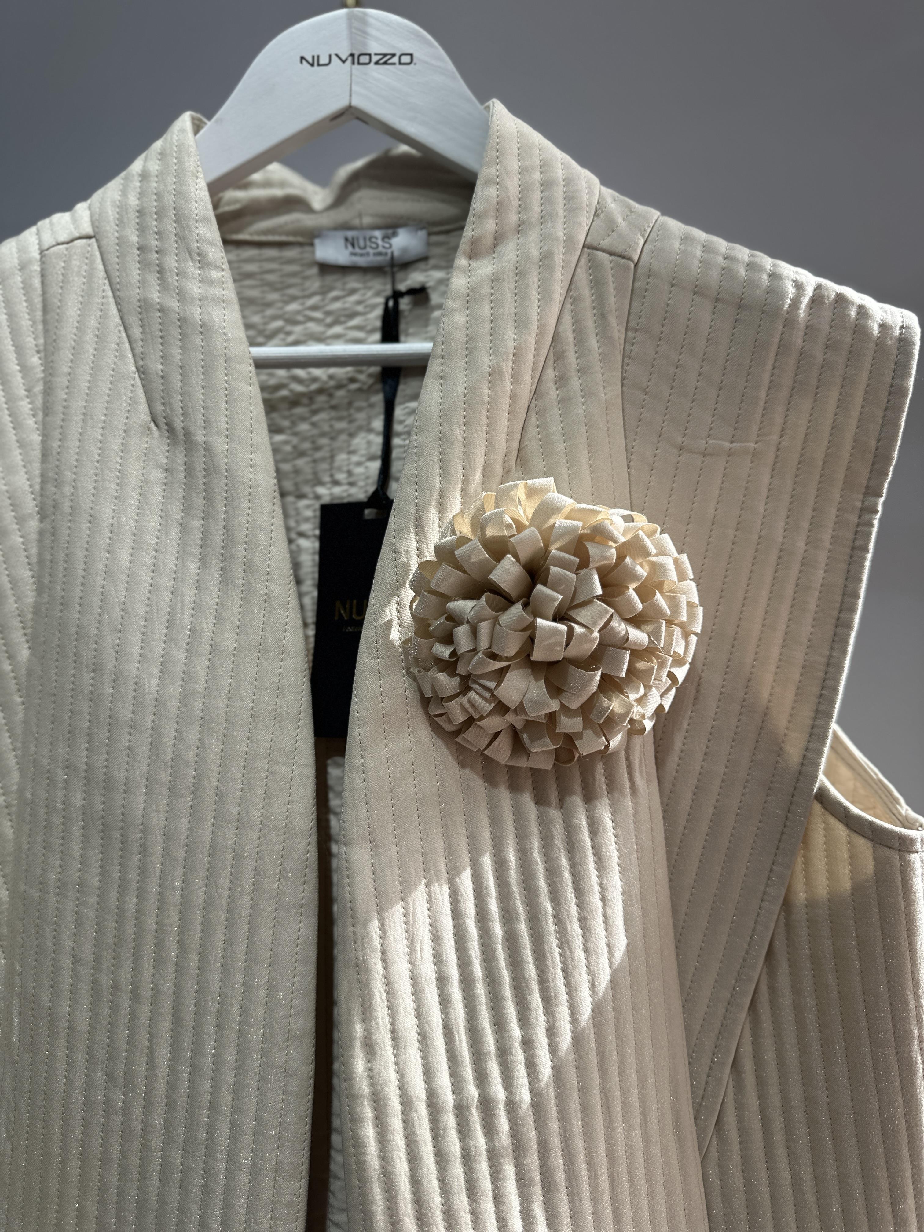 NUSS FİTİLLİ YELEK BEJ