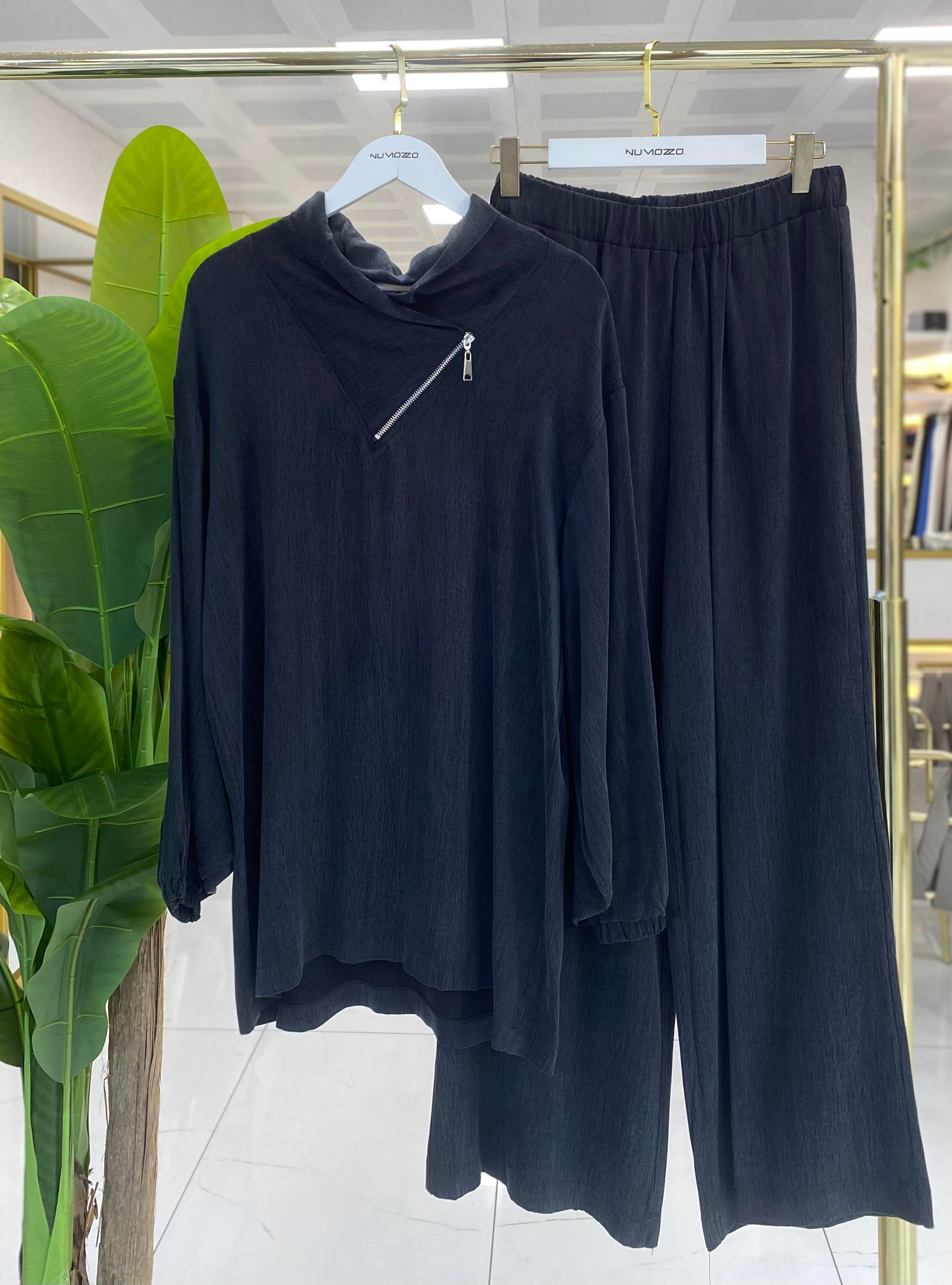 Nuss İpek Takım Antrasit