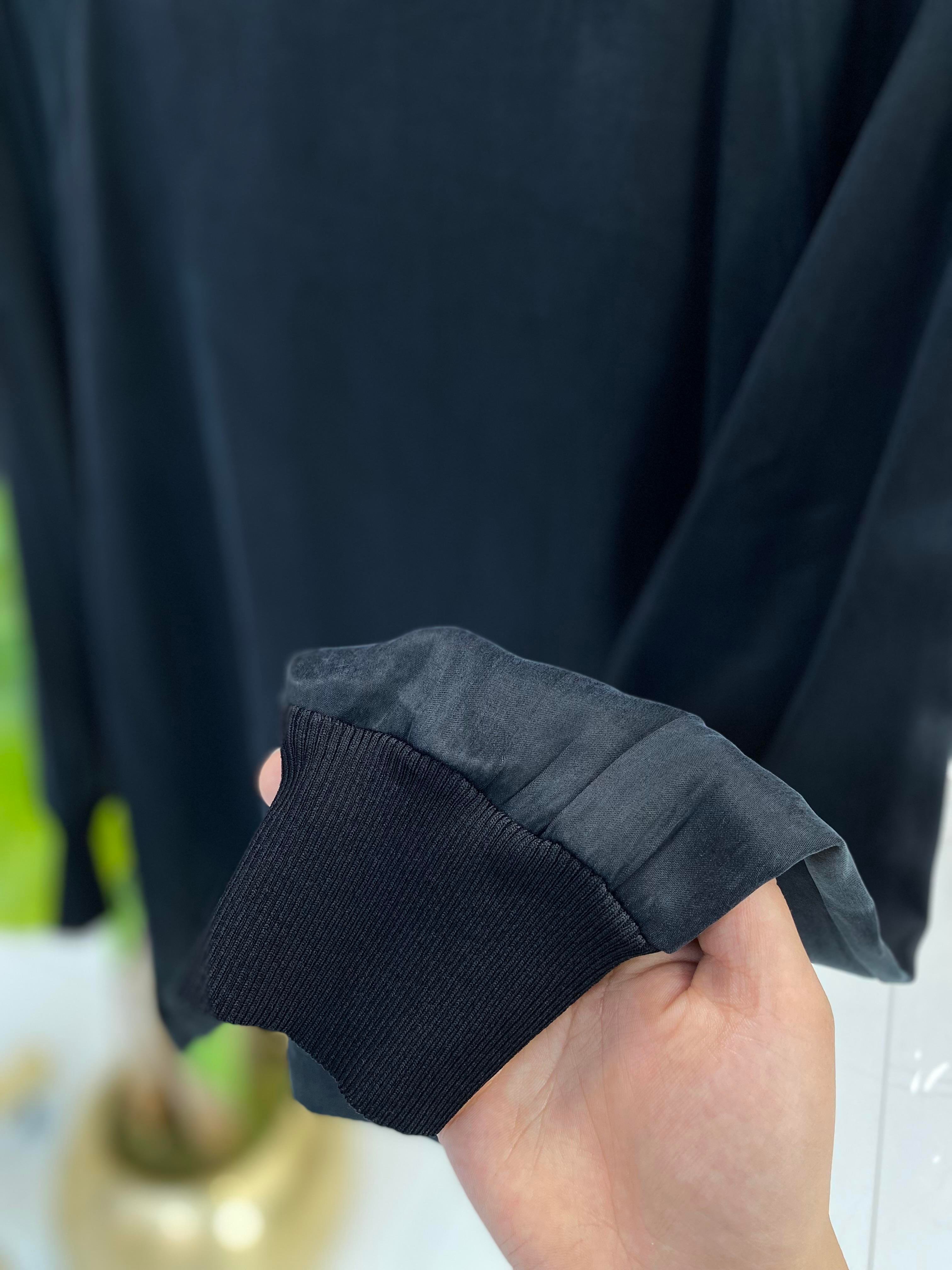 Nuss İpek Tunik Siyah