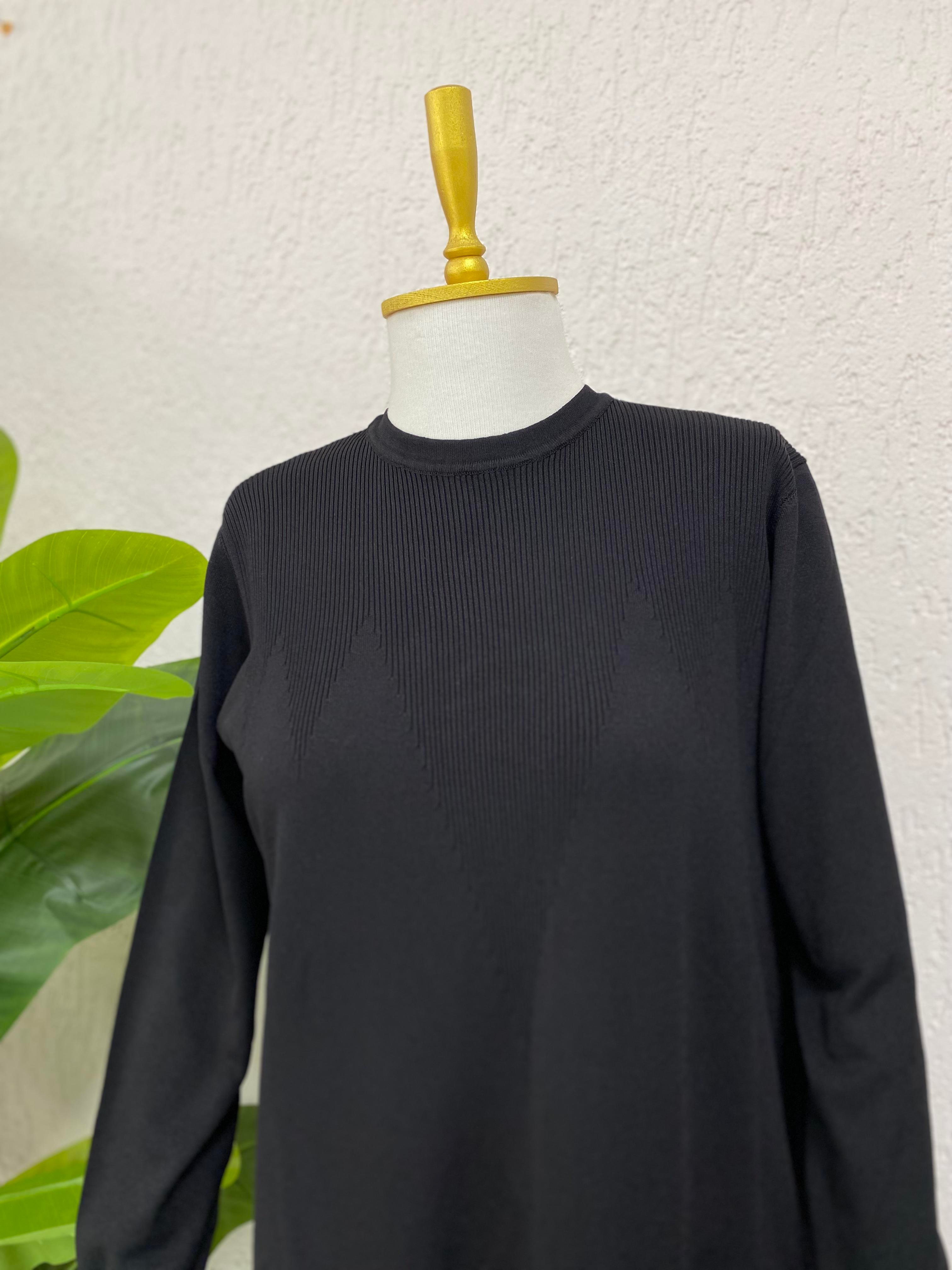 Nuss Merserize Elbise Siyah