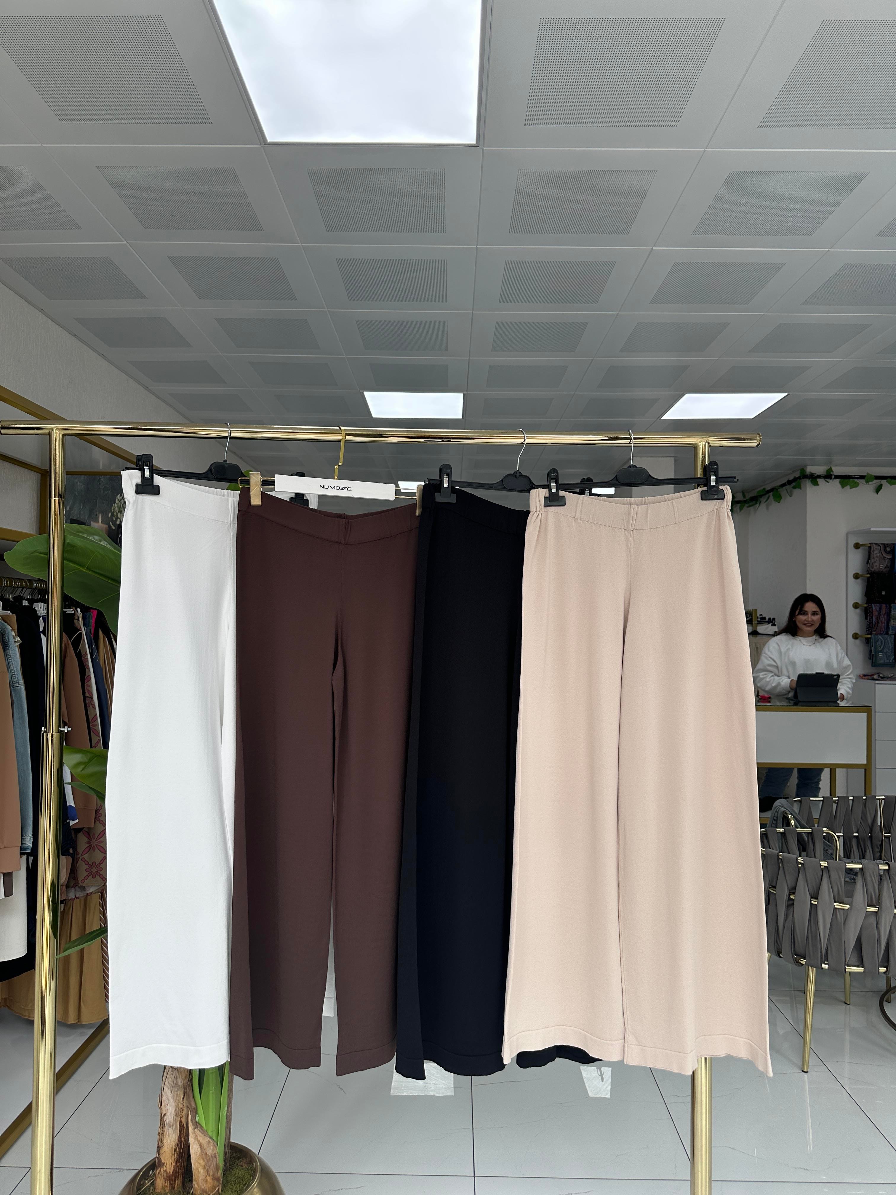 Nuss Merserize Pantolon Ekru 