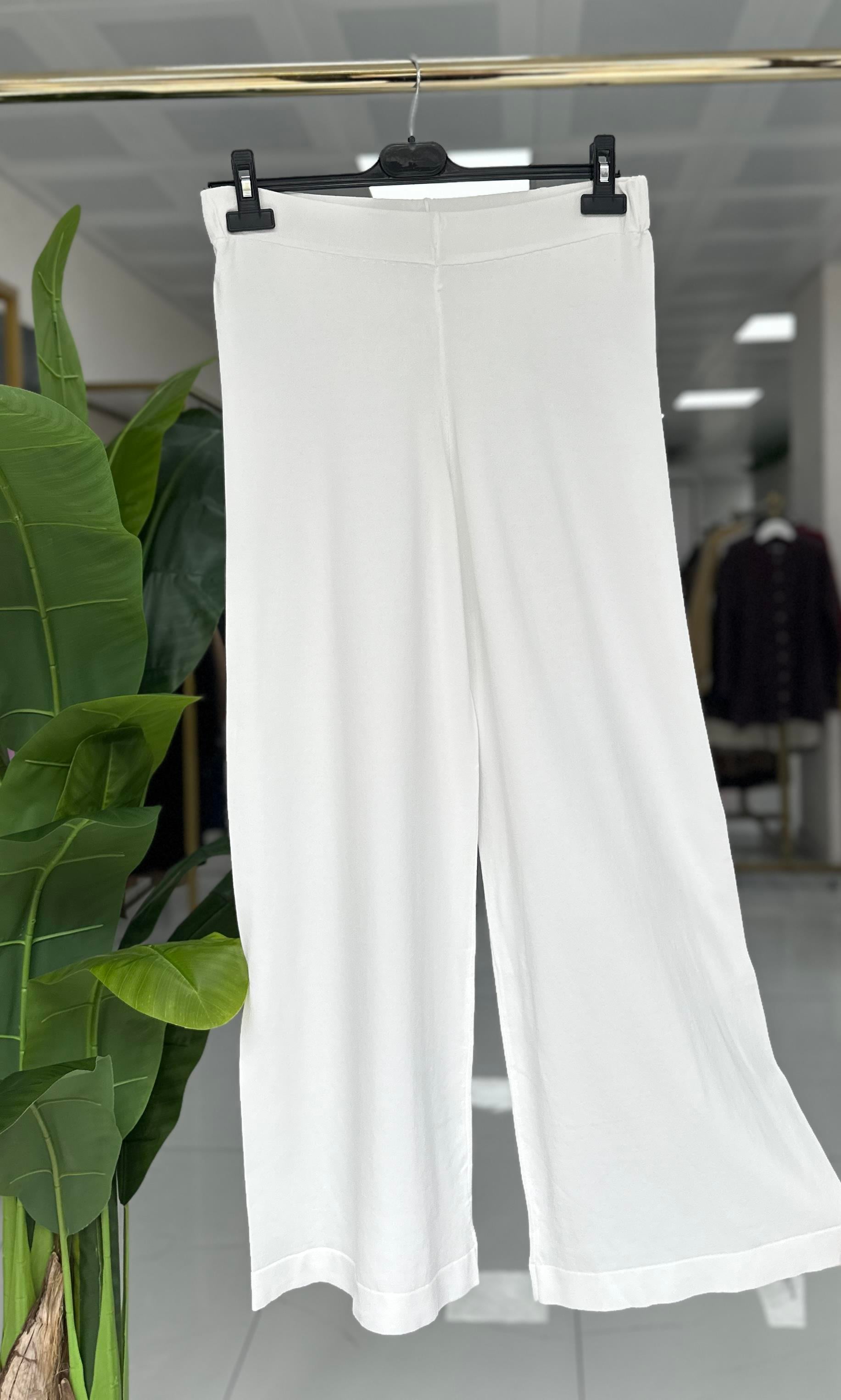 Nuss Merserize Pantolon Ekru 