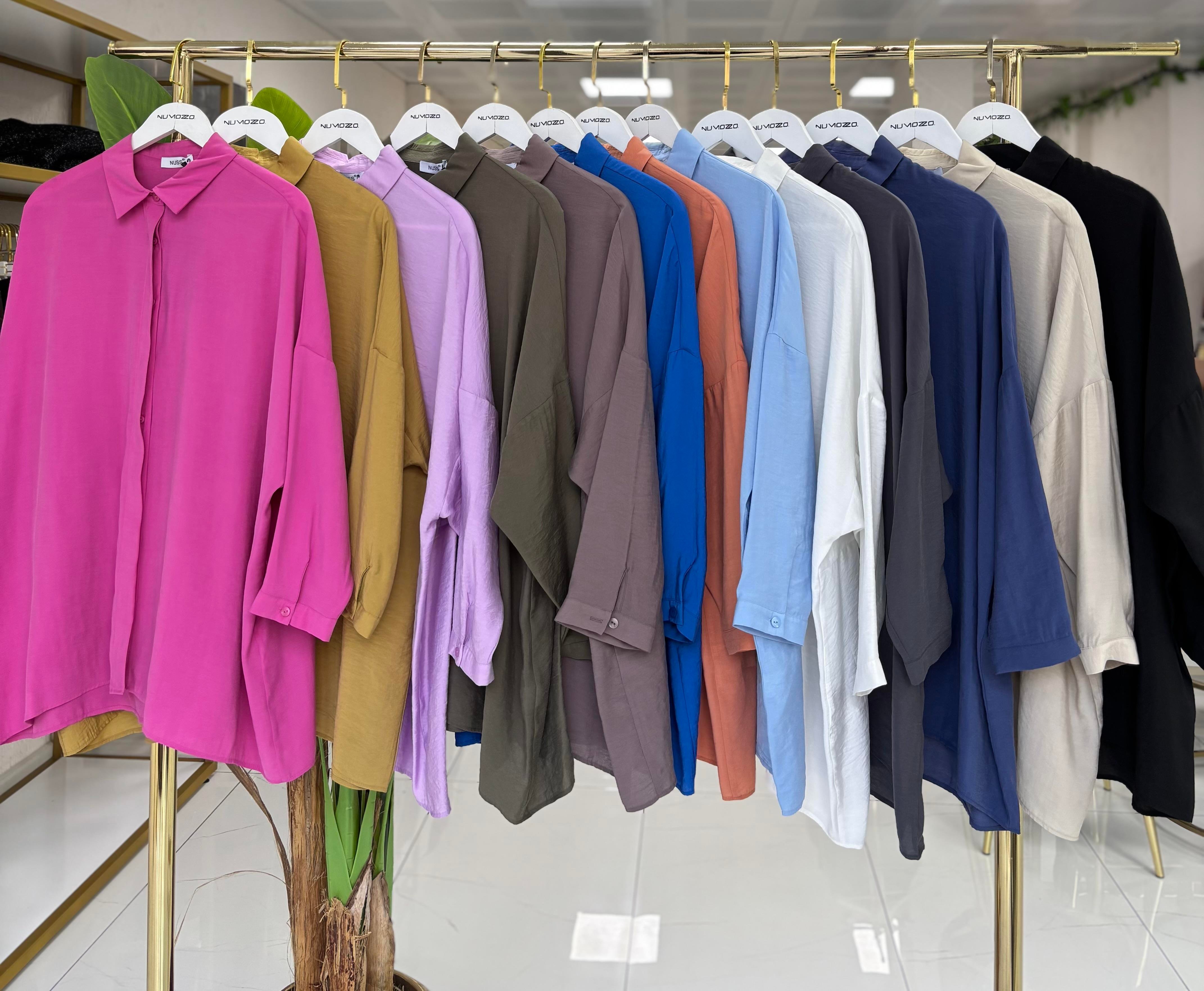 Nuss Tensel Gömlek Antrasit