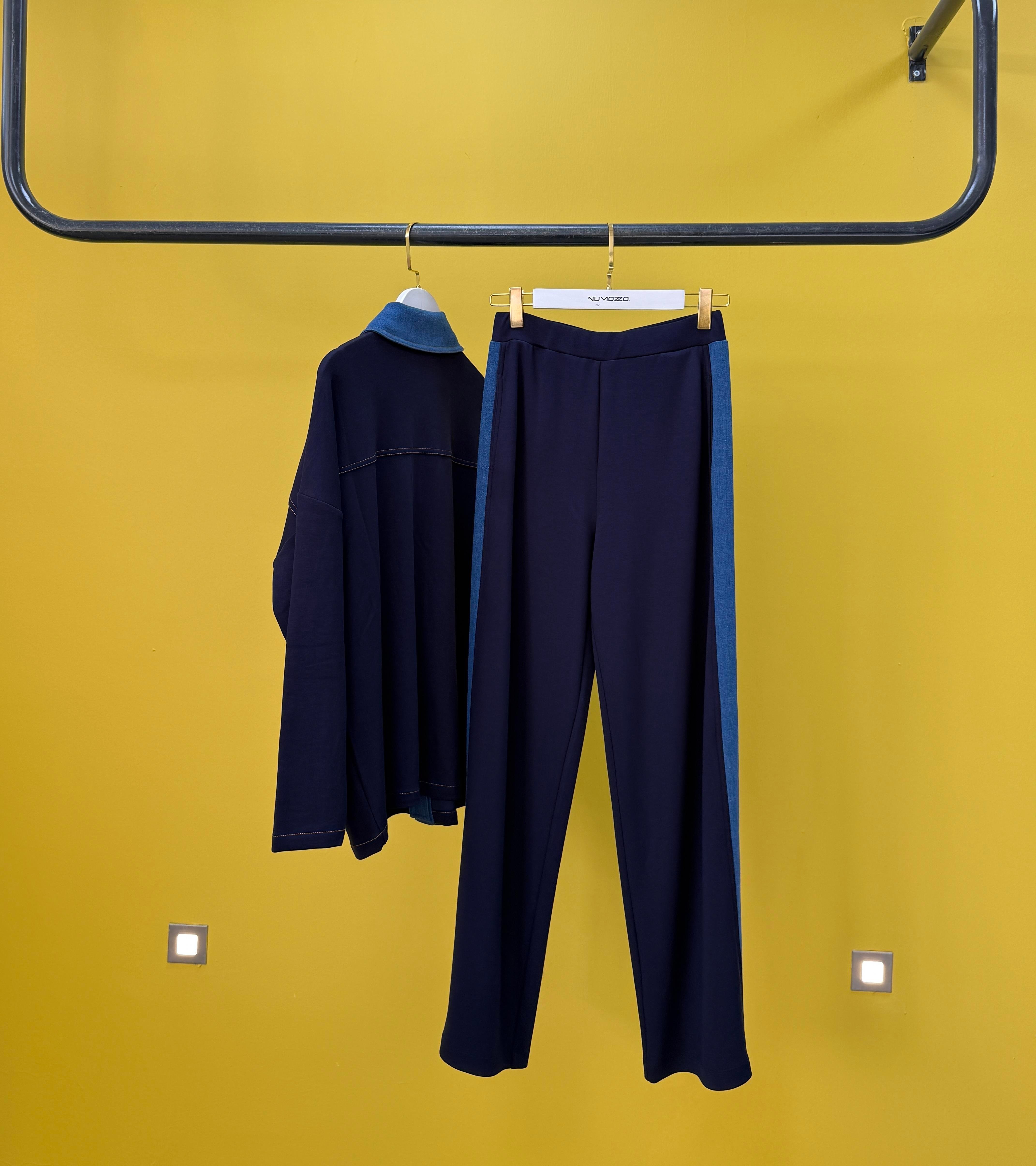 Örme Ceketli Takım-Lacivert