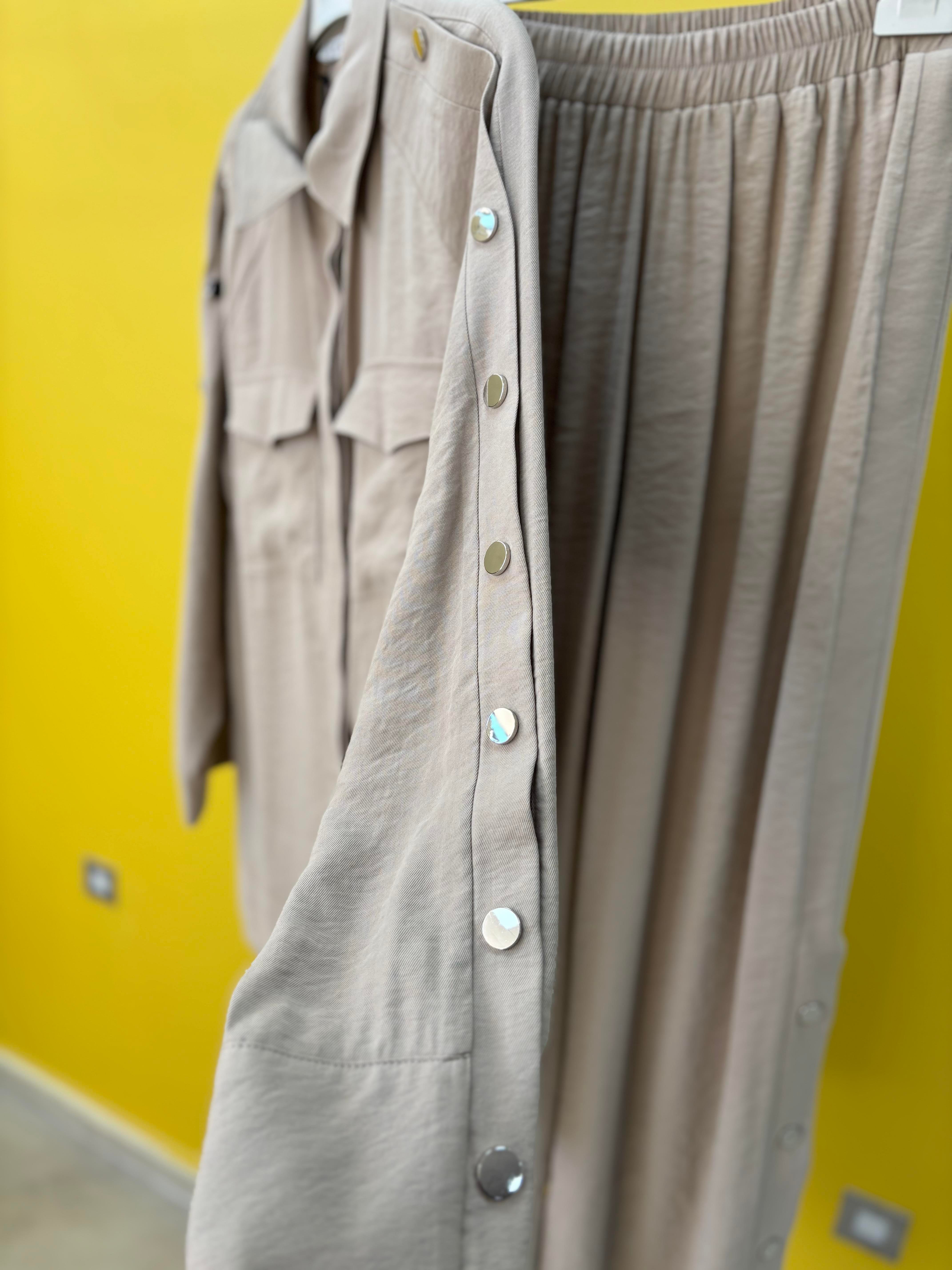 Pemo Çıtçıtlı Takım-Bej