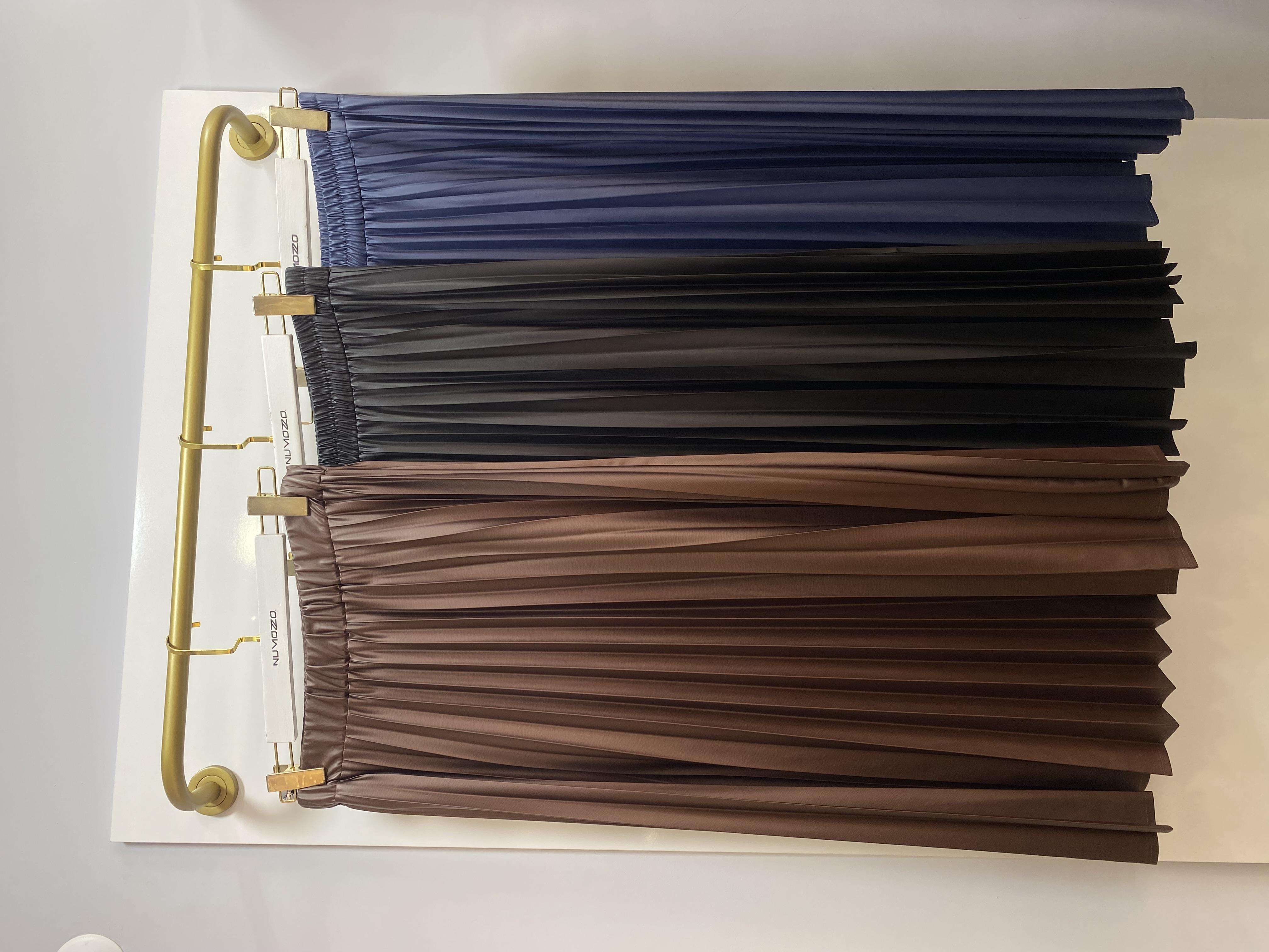 PLİSELİ DERİ ETEK