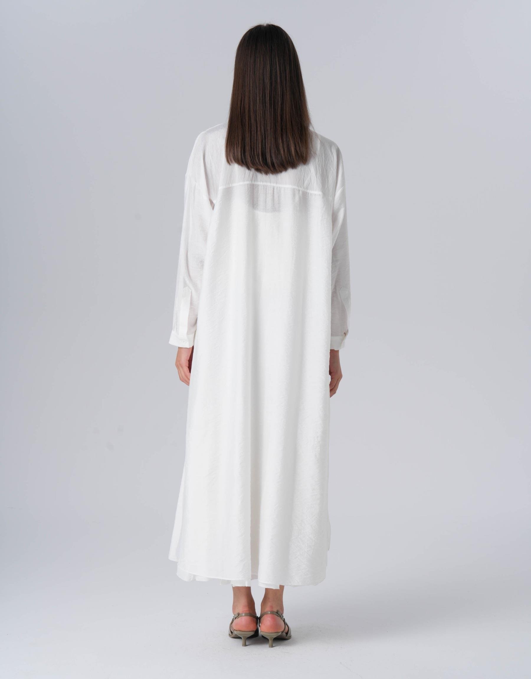 QOOQ Liva Tunik Beyaz