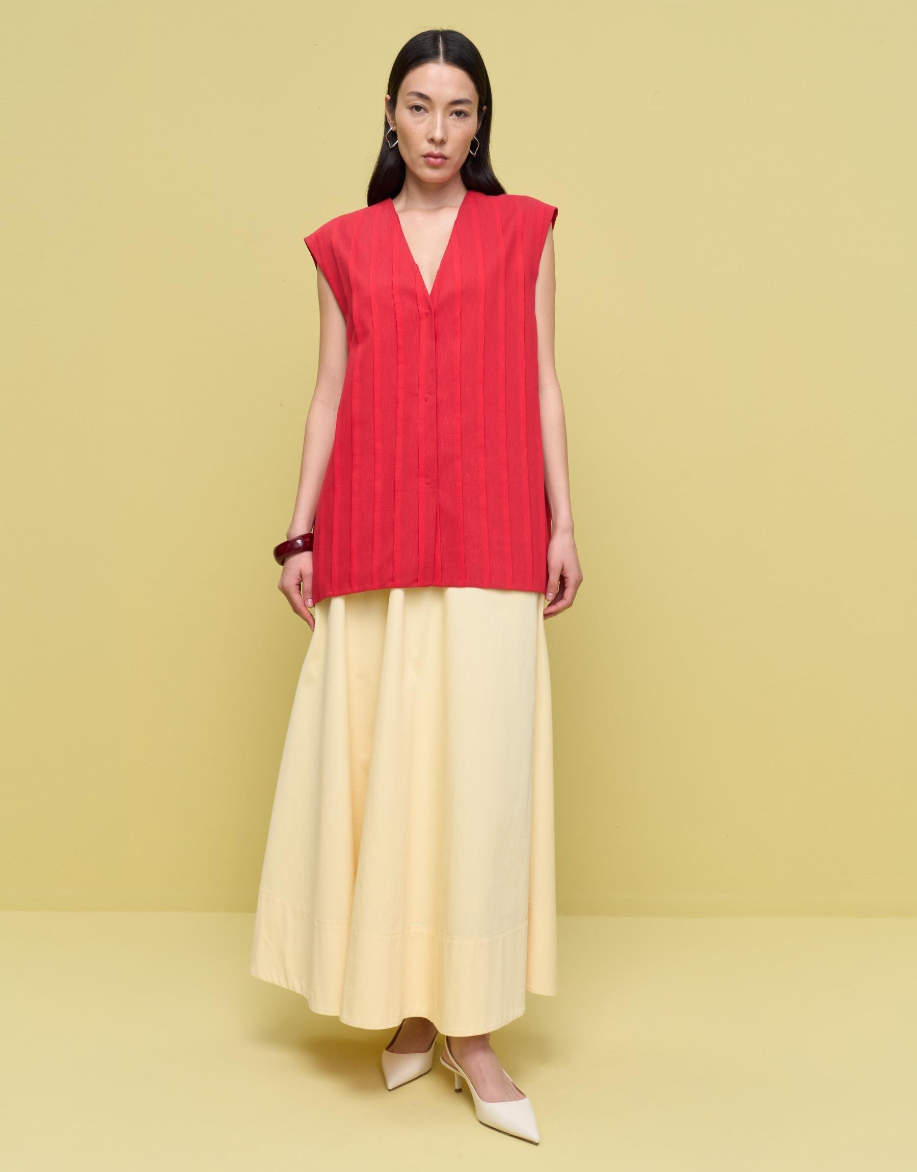 Serpent Keten Yelek Nar Çiçeği