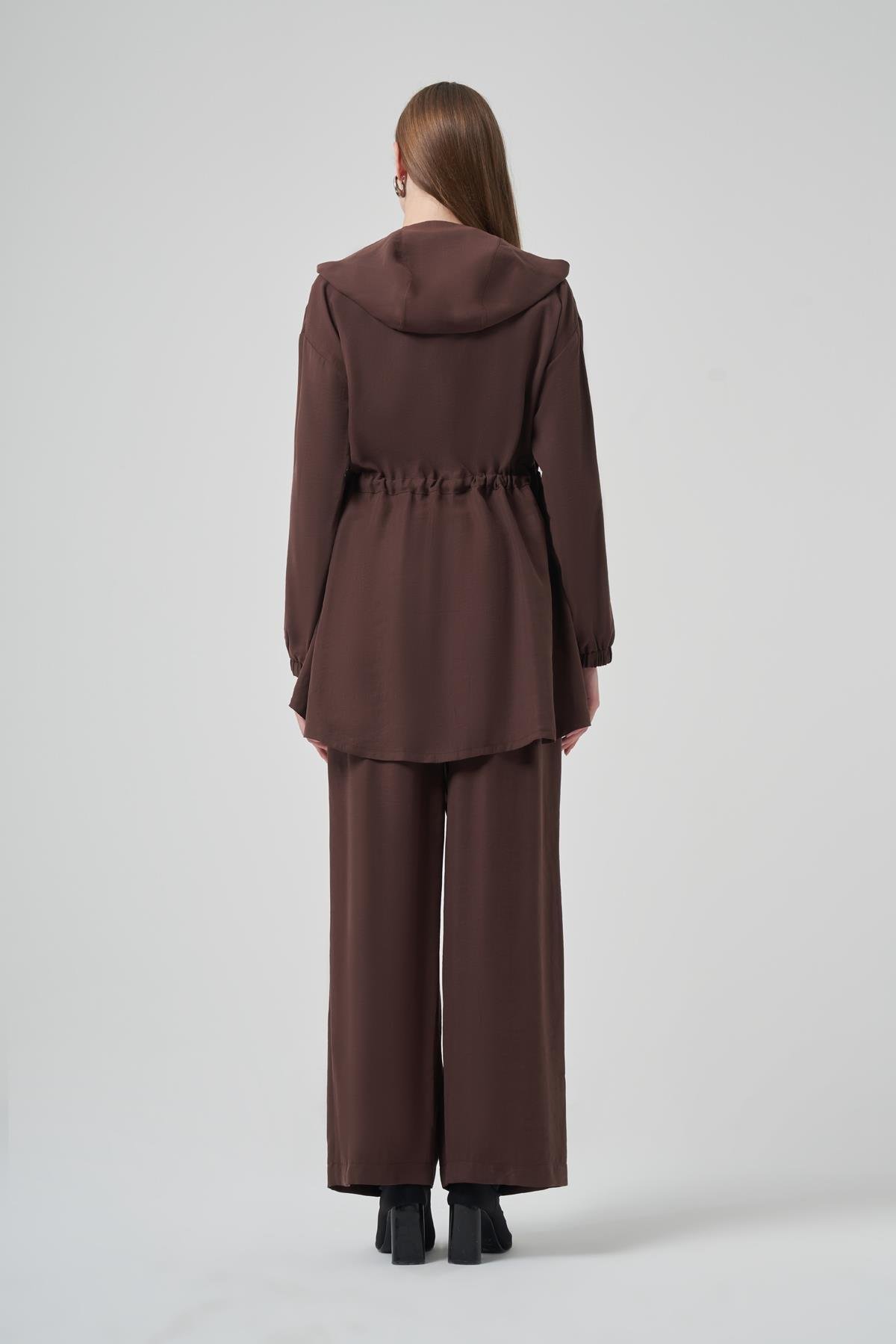 Taş İşlemeli Pantolonlu Takım - Bitter