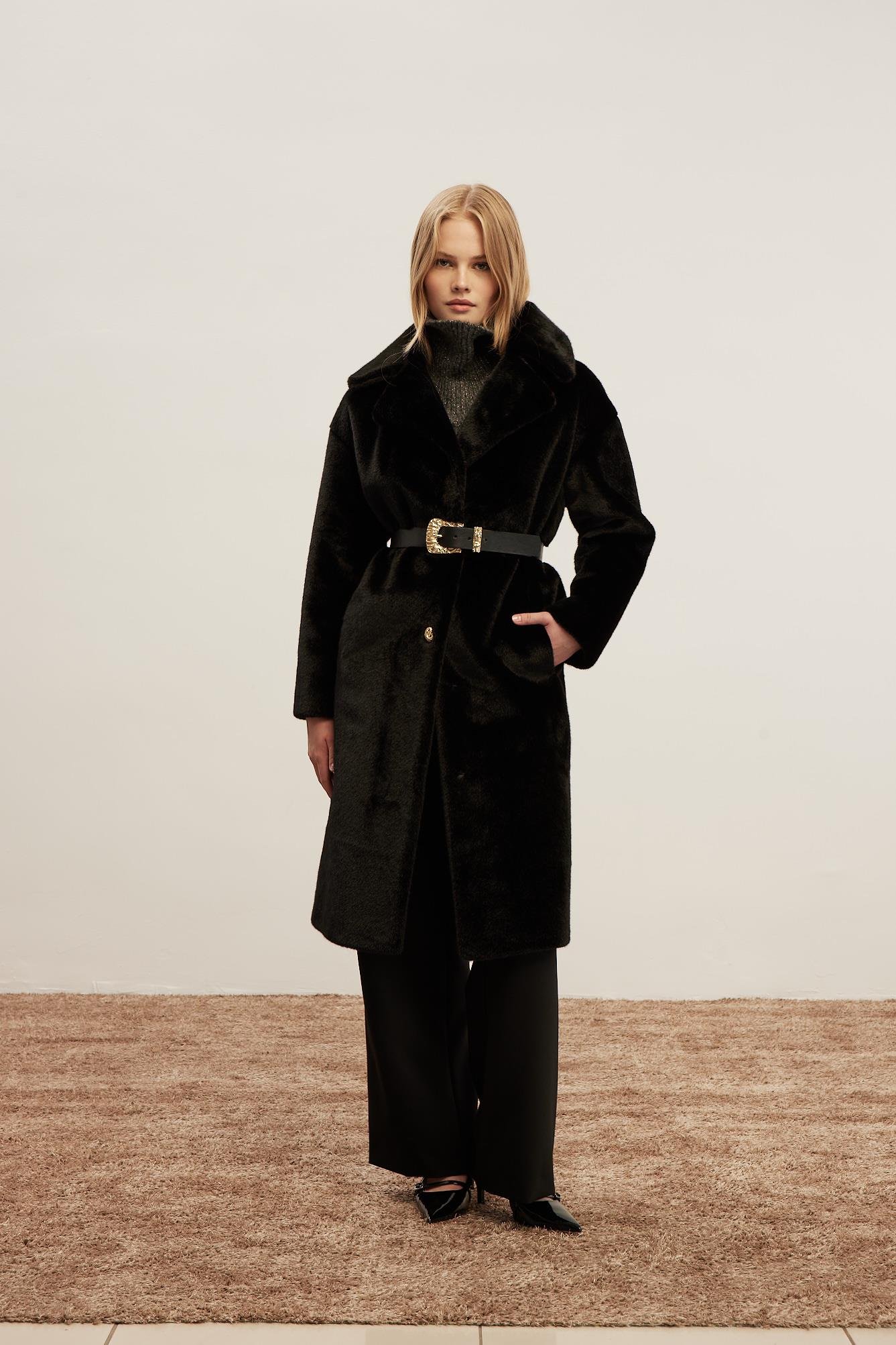 Venöve Genoa Kürk Siyah