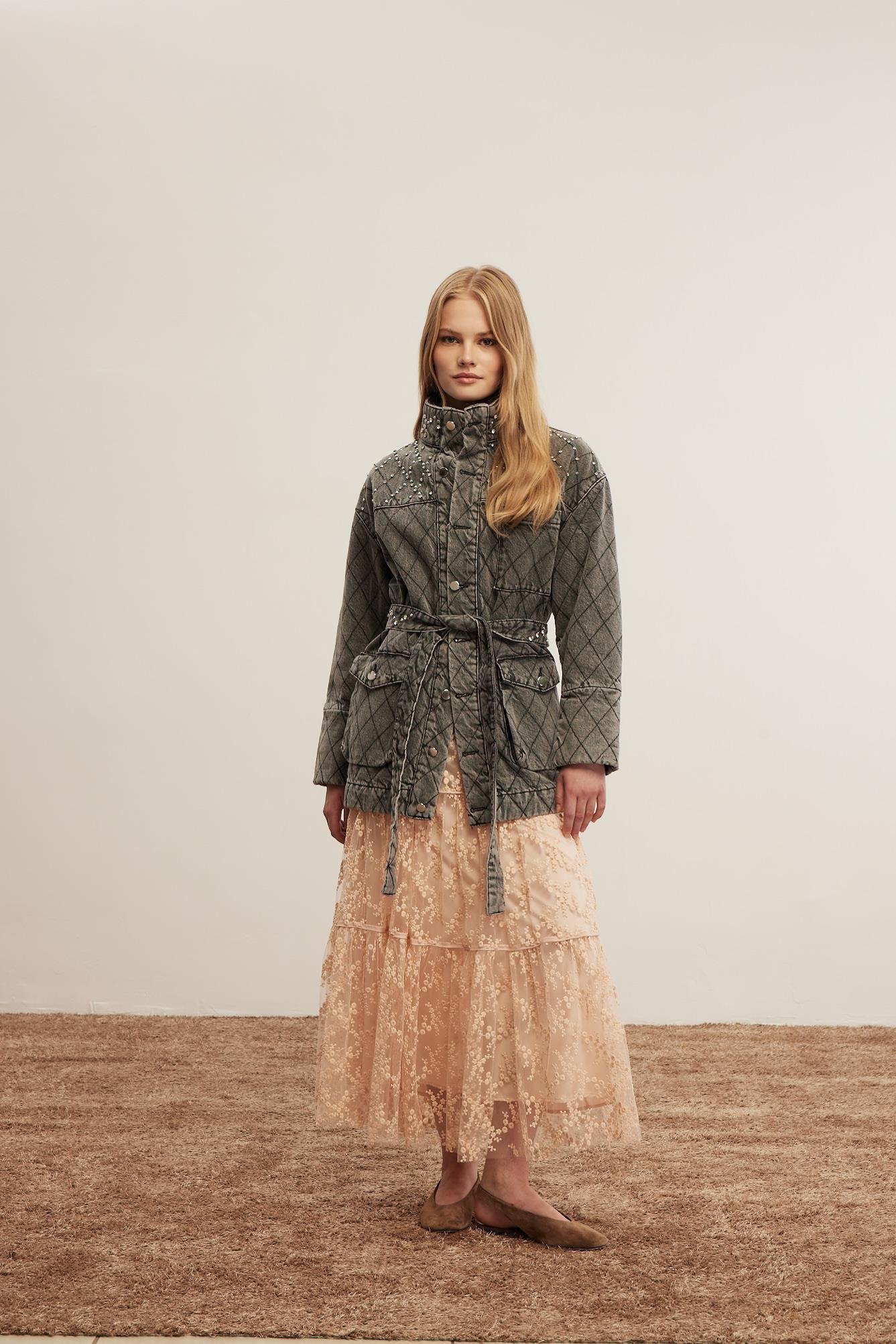 Venöve Mora Ceket Gri