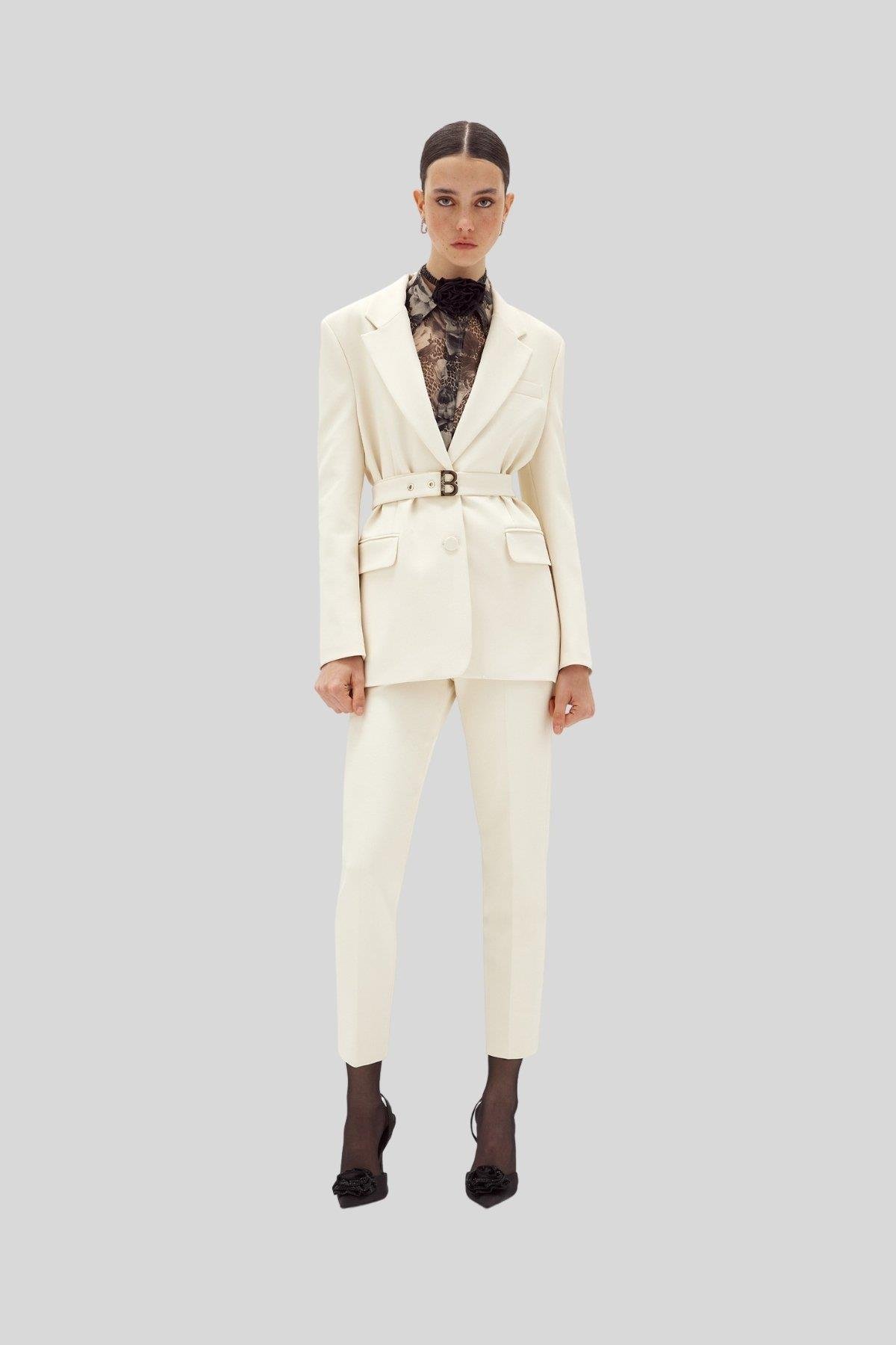 Blugirl Kadın Blazer Ceket Krem