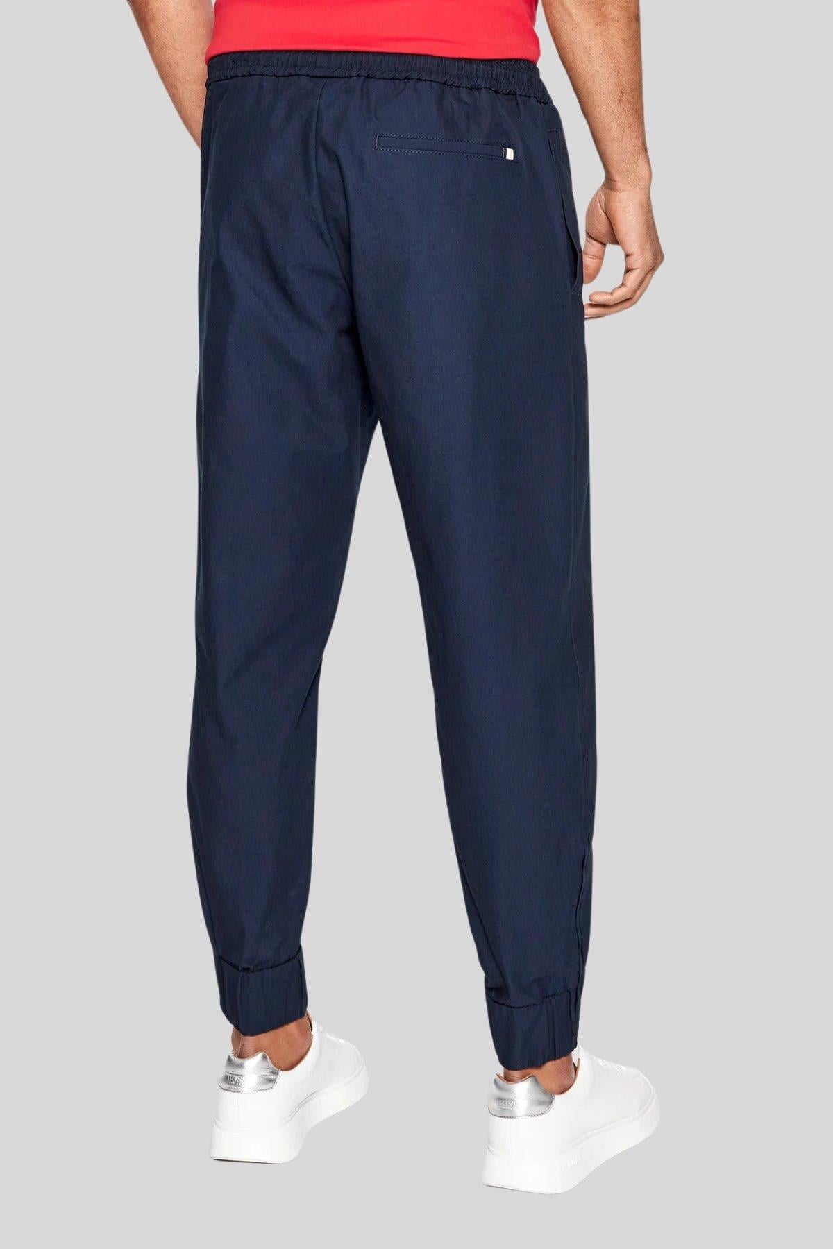 Boss Erkek Elastik Paçalı Jogger Spor Pantolon Lacivert