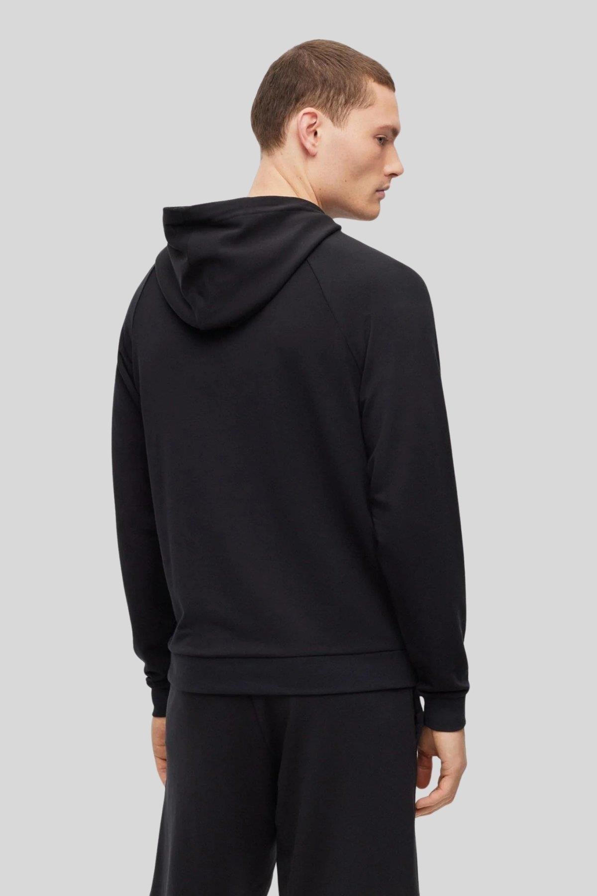 Boss Erkek Regular Fit Kapüşonlu Sweatshirt Siyah